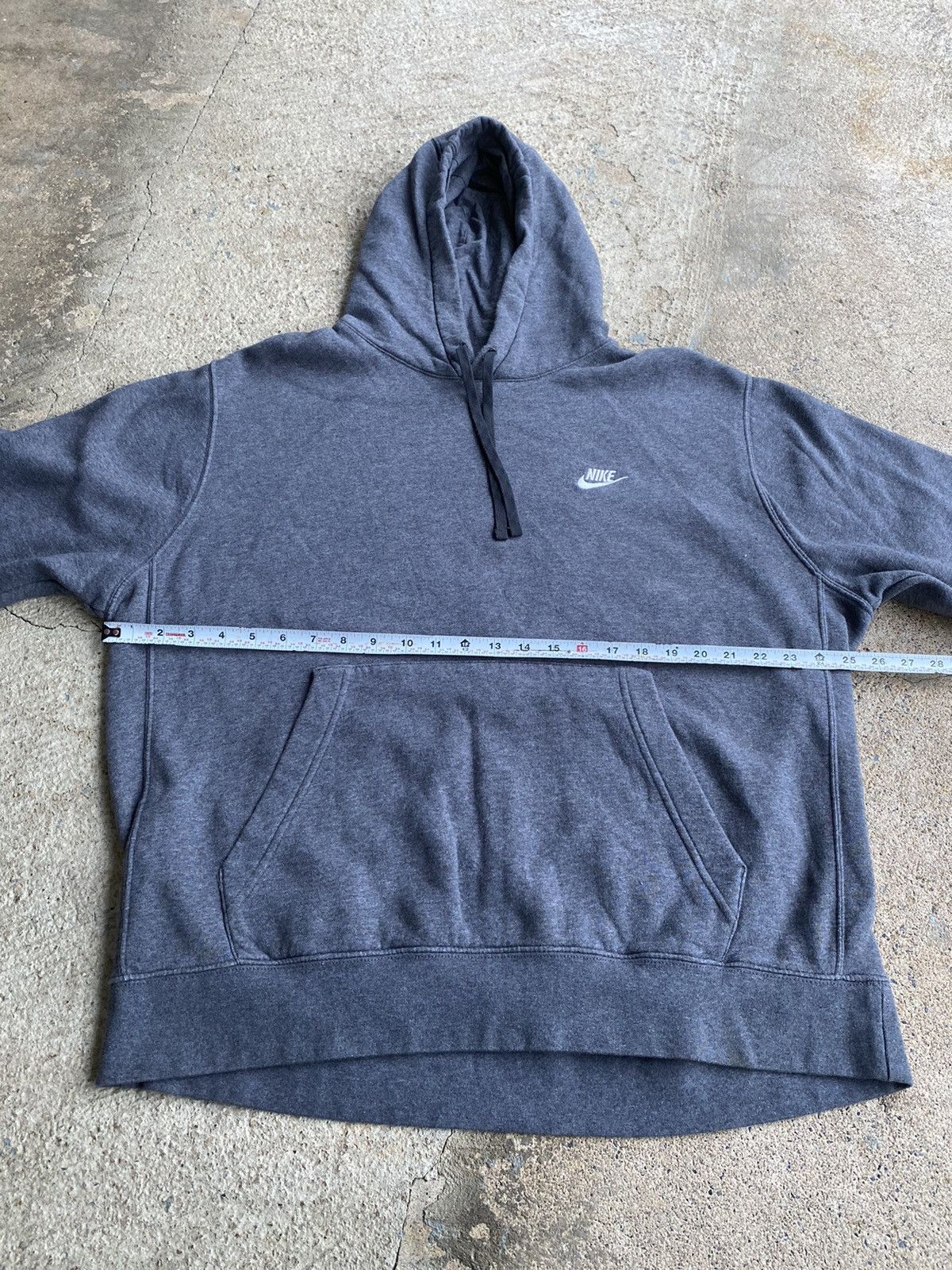 Nike × Vintage Vintage Y2K Nike Grey Hoodie Sweatshirt Size US XL / EU 56 / 4 - 7 Thumbnail