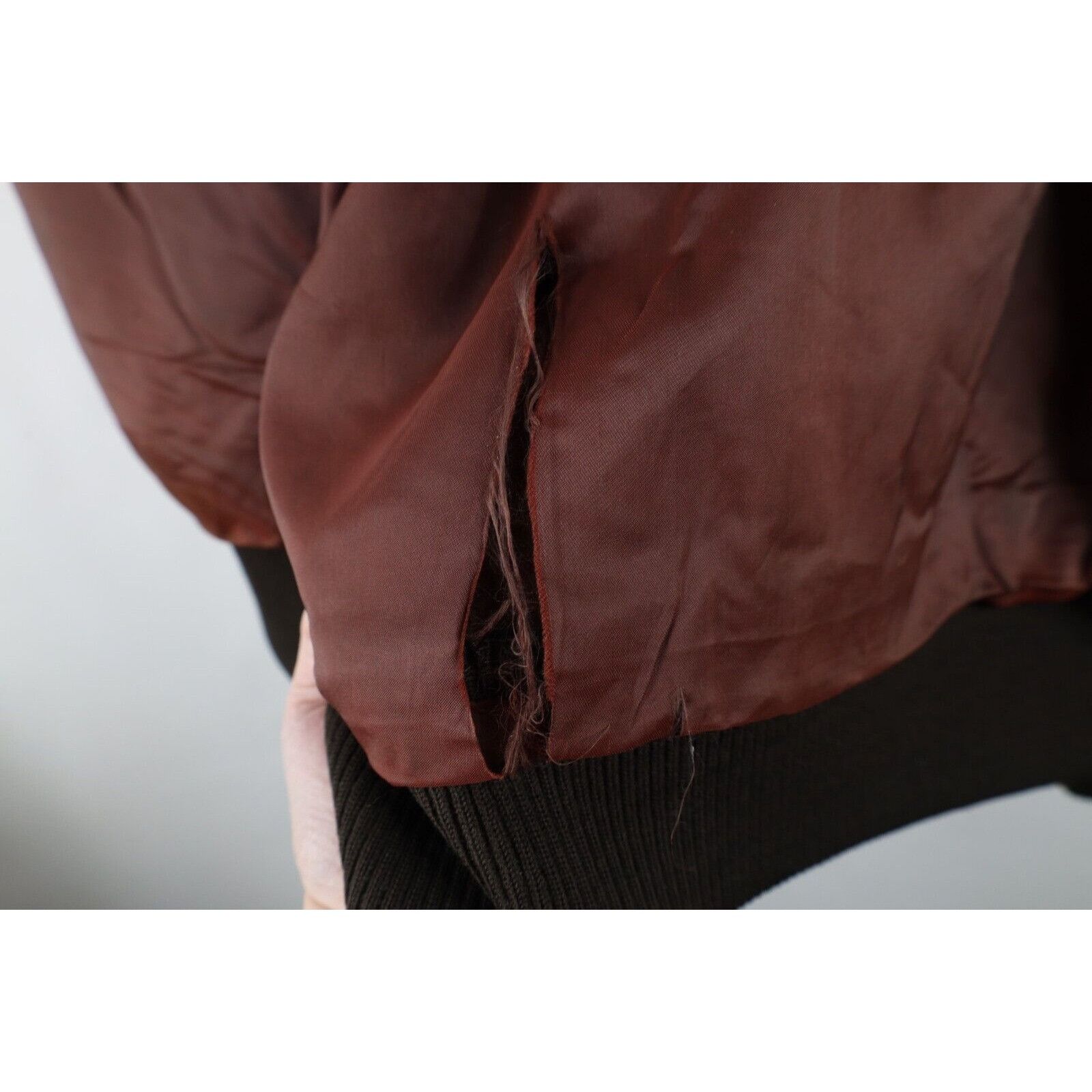 Vintage Vintage 70s Streetwear Leather Flight Bomber Jacket Size US XXL / EU 58 / 5 - 19 Thumbnail