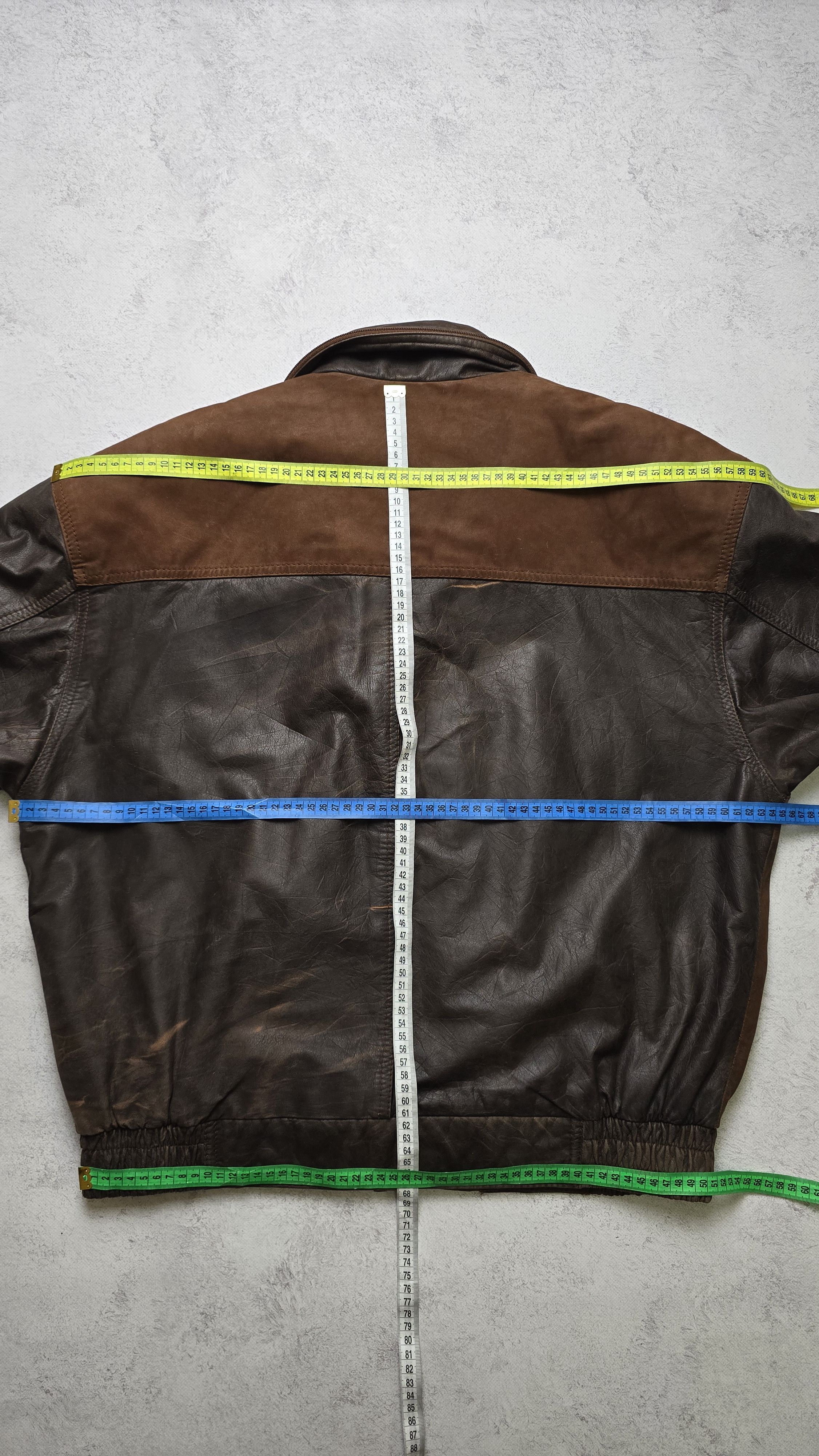 Chevignon VTG Leather Bomber Jacket Brown Bahamas Lining Aviator Heavy Size US L / EU 52-54 / 3 - 4 Thumbnail