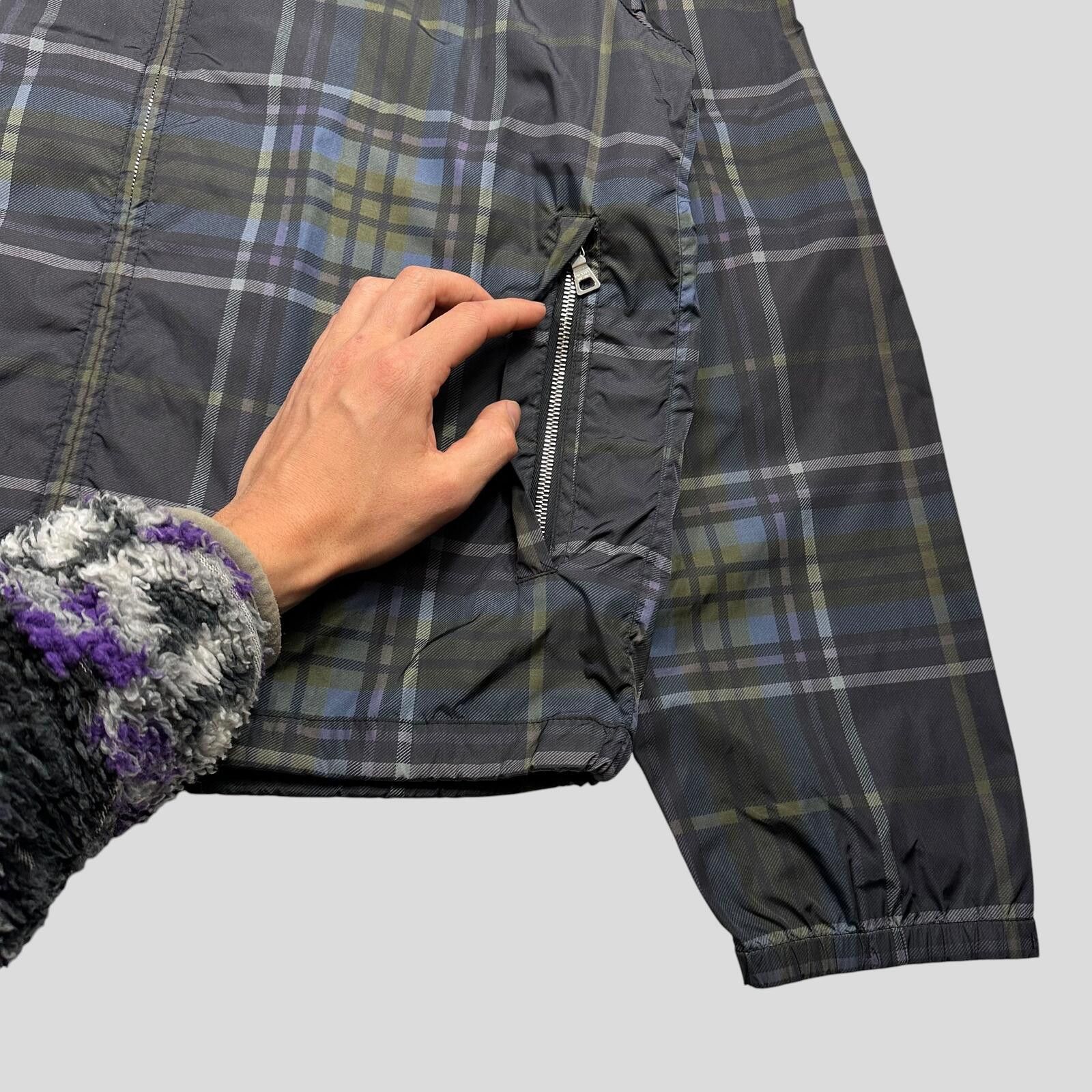 Prada Prada 2011 SAMPLE Shadow Plaid Nylon-PU Windbreaker - M/L Size US M / EU 48-50 / 2 - 4 Thumbnail