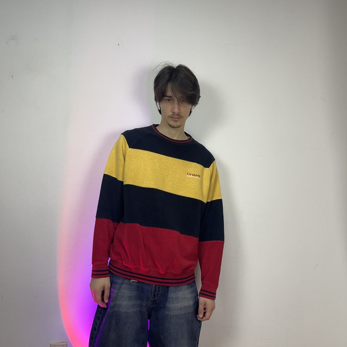 Chaps Ralph Lauren Chaps 🦁 Polo by Ralph Lauren vintage fleece sport sweatshirt Size US M / EU 48-50 / 2 - 2 Thumbnail