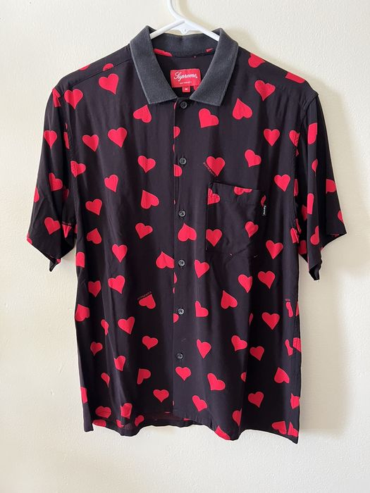 Supreme Supreme Hearts Rayon Shirt | Grailed