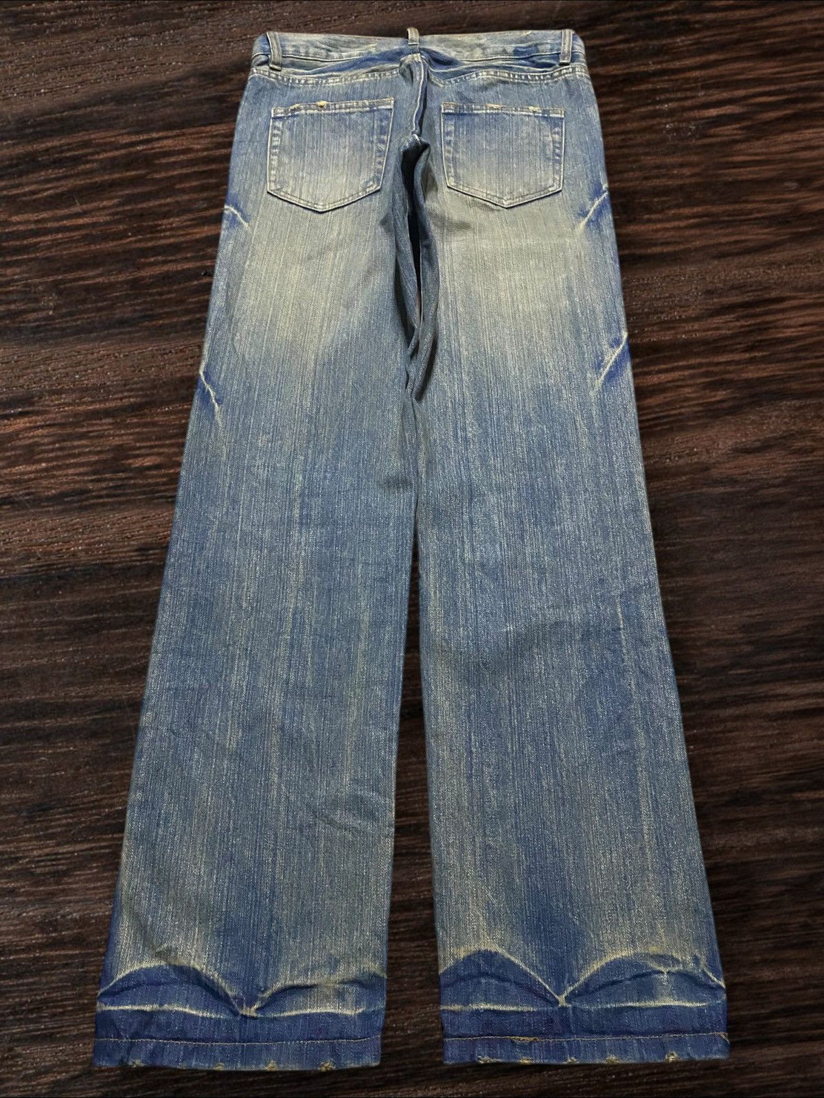Japanese Brand Vintage Japanese Brand Mud Wash Distressed Loose Jeans Size US 32 / EU 48 - 2 Thumbnail