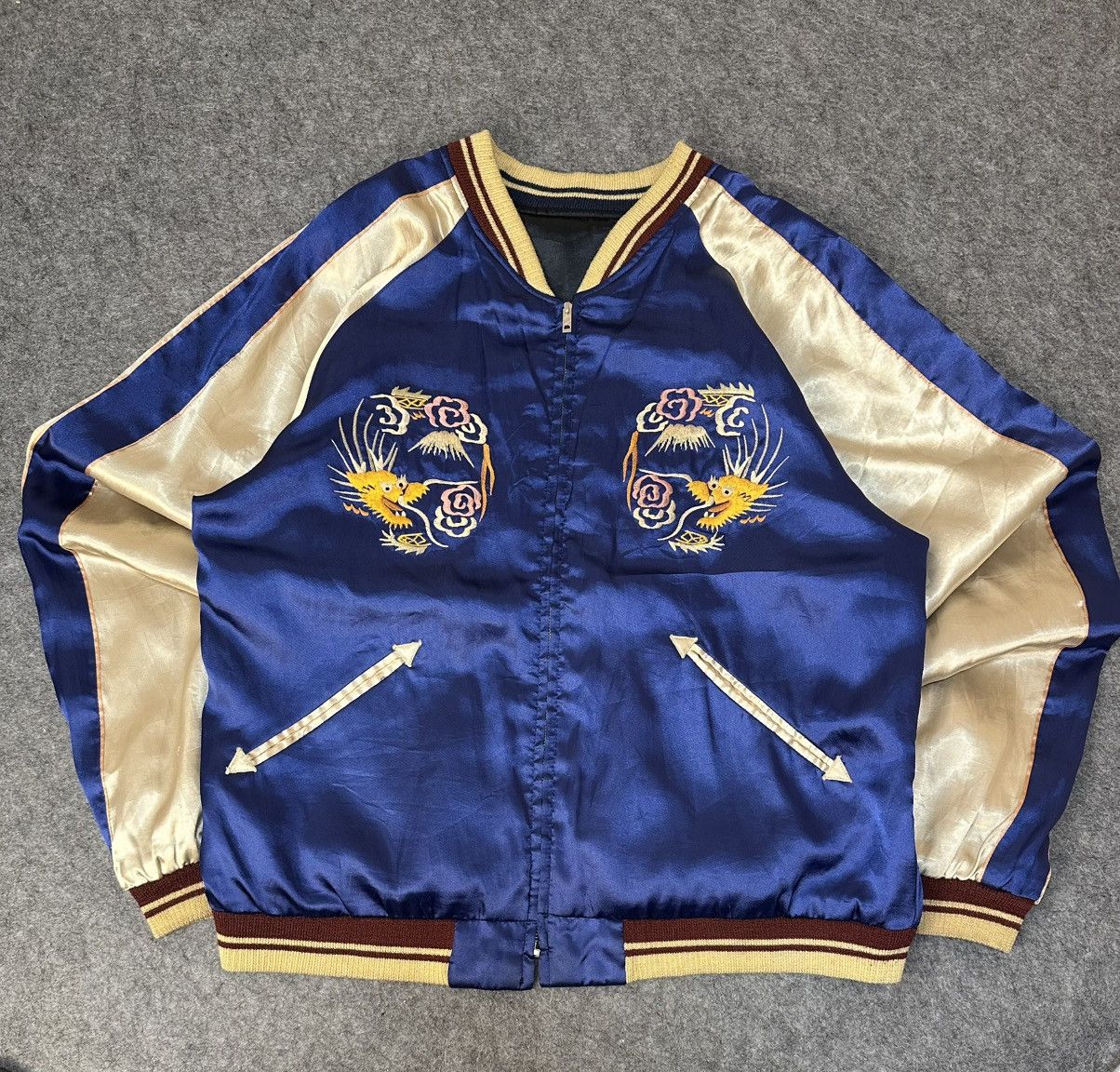 Japanese Brand Sukajan Tailor Toyo Japanese reversible souvenir jacket. Size US L / EU 52-54 / 3 - 3 Thumbnail