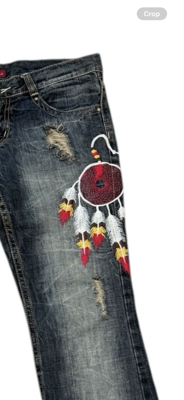 If Six Was Nine JAPANESE BRAND MARAXIA FLARE JEANS Size 30" / US 8 / IT 44 - 12 Thumbnail