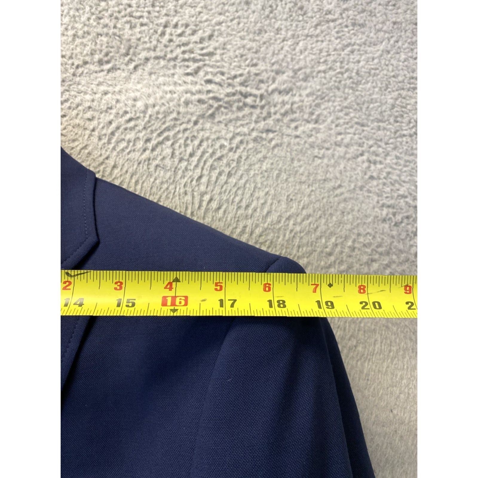 Vintage VINTAGE Seville Row Men's Wool Blazer Jacket Sport Coat SZ 44R Casual Blue 90s Mens Size 44R - 7 Thumbnail