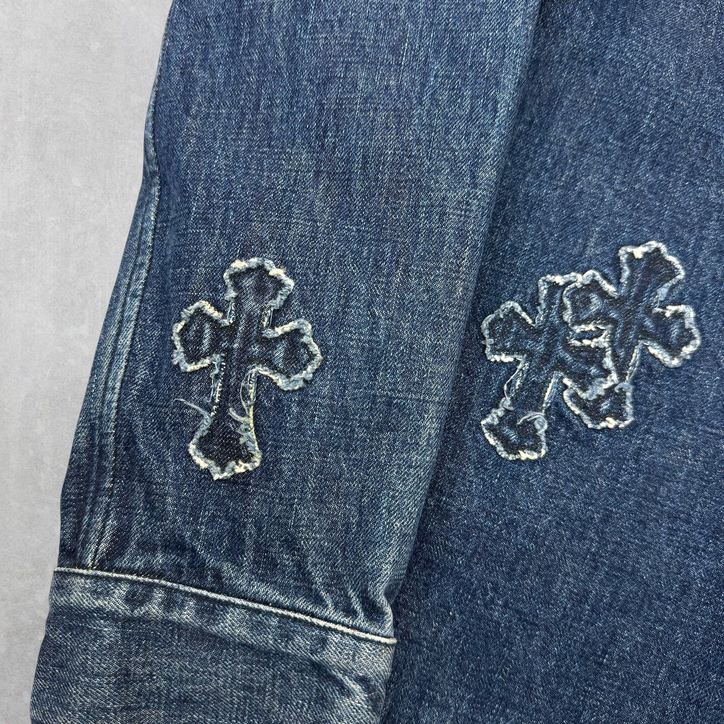 Chrome Hearts Chrome Hearts Denim Cross Patch Shirt XL Size US XL / EU 56 / 4 - 6 Thumbnail