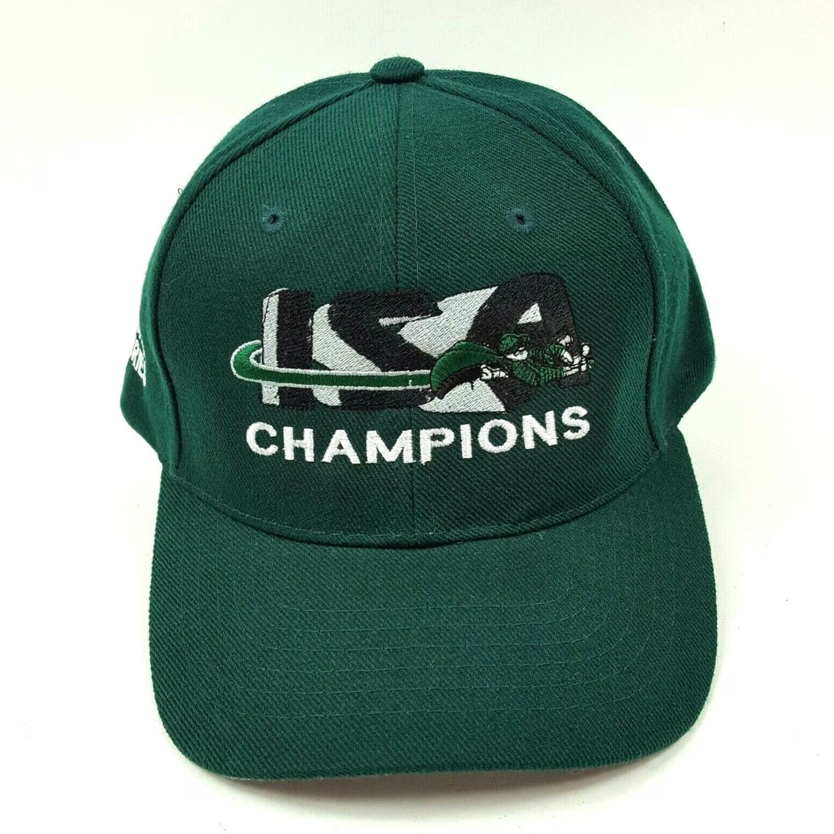 Champion VINTAGE ISA Champions Softball Snapback Hat Sports Association Baseball Cap Y2K Size ONE SIZE - 2 Thumbnail