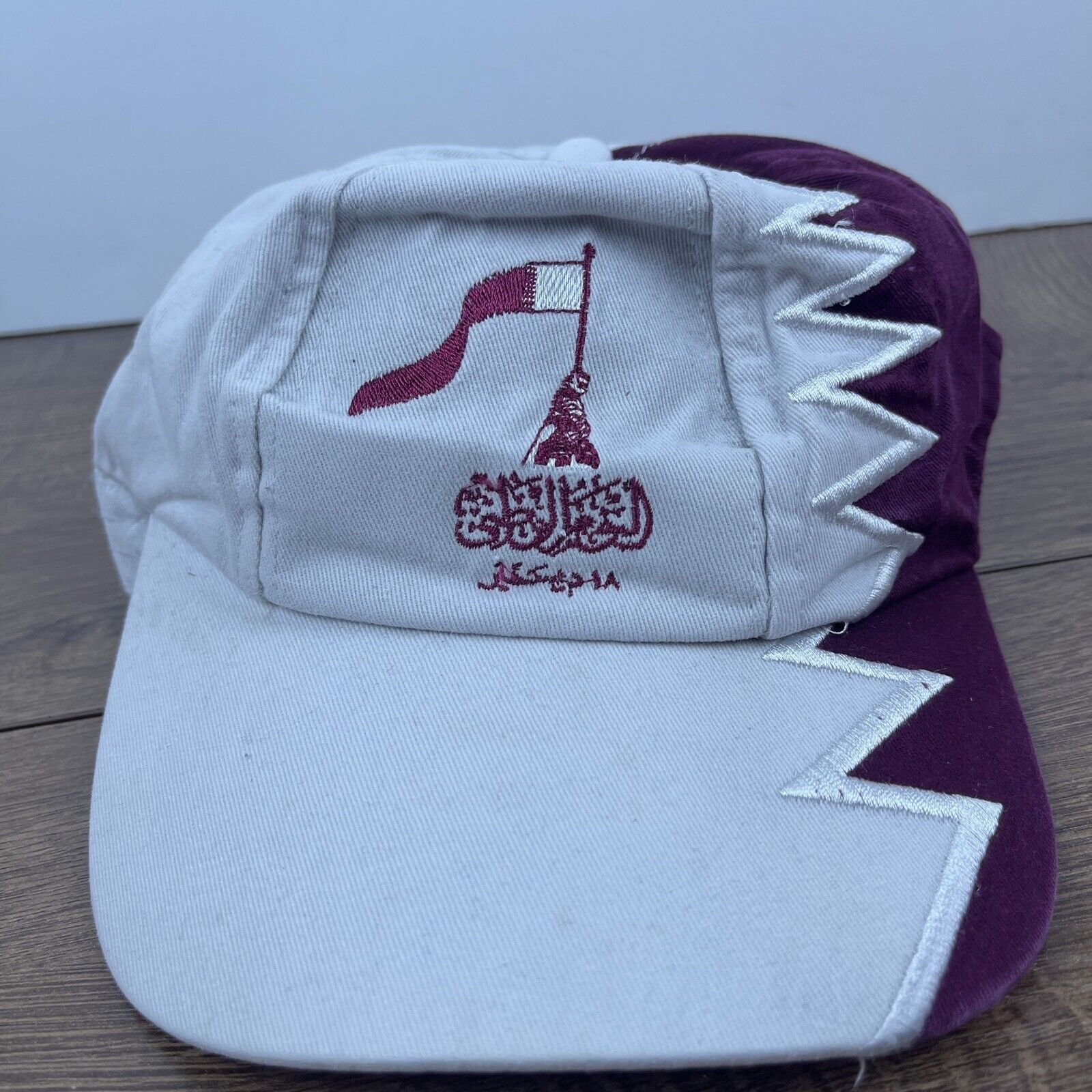 Other Qatar Hat Qatar Red White Hat Adjustable Adult Size Hat Whit Size ONE SIZE - 1 Thumbnail