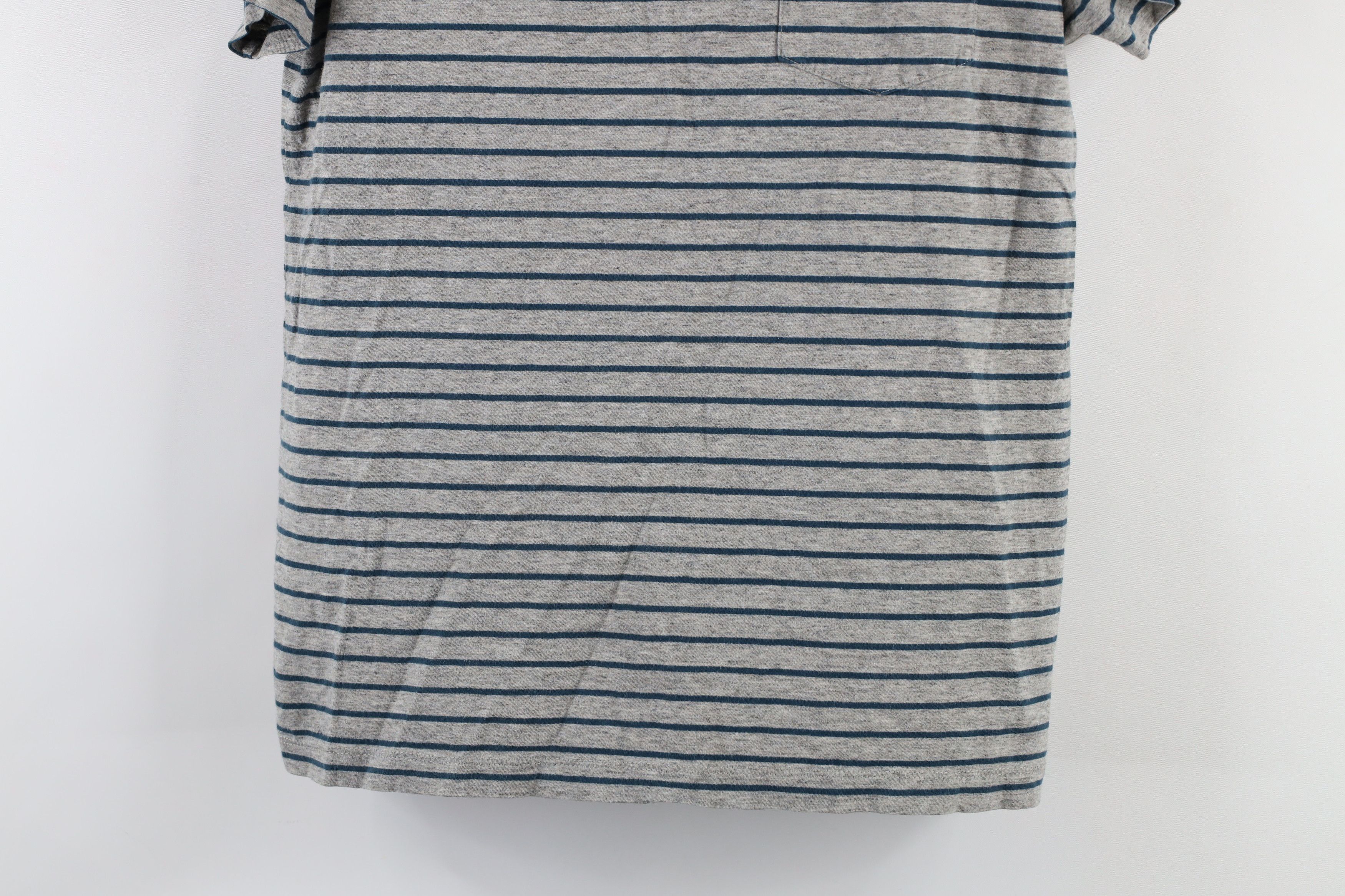 J.Crew × Vintage J Crew Fit Striped Short Sleeve Pocket T-Shirt Heather Gray Size US S / EU 44-46 / 1 - 3 Thumbnail