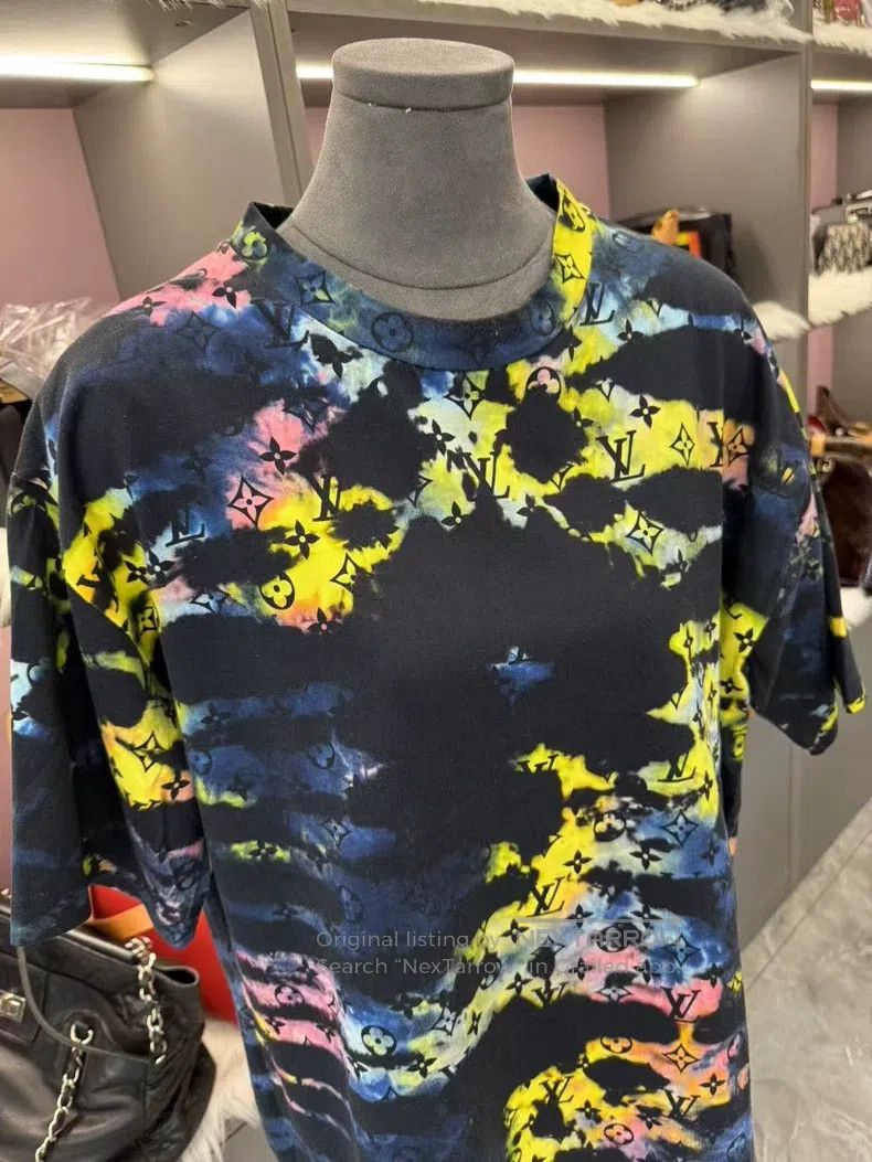 Louis Vuitton Louis Vuitton Sunset Dazzling Tie-Dye Full Printed Logo Ha Size US XL / EU 56 / 4 - 6 Thumbnail