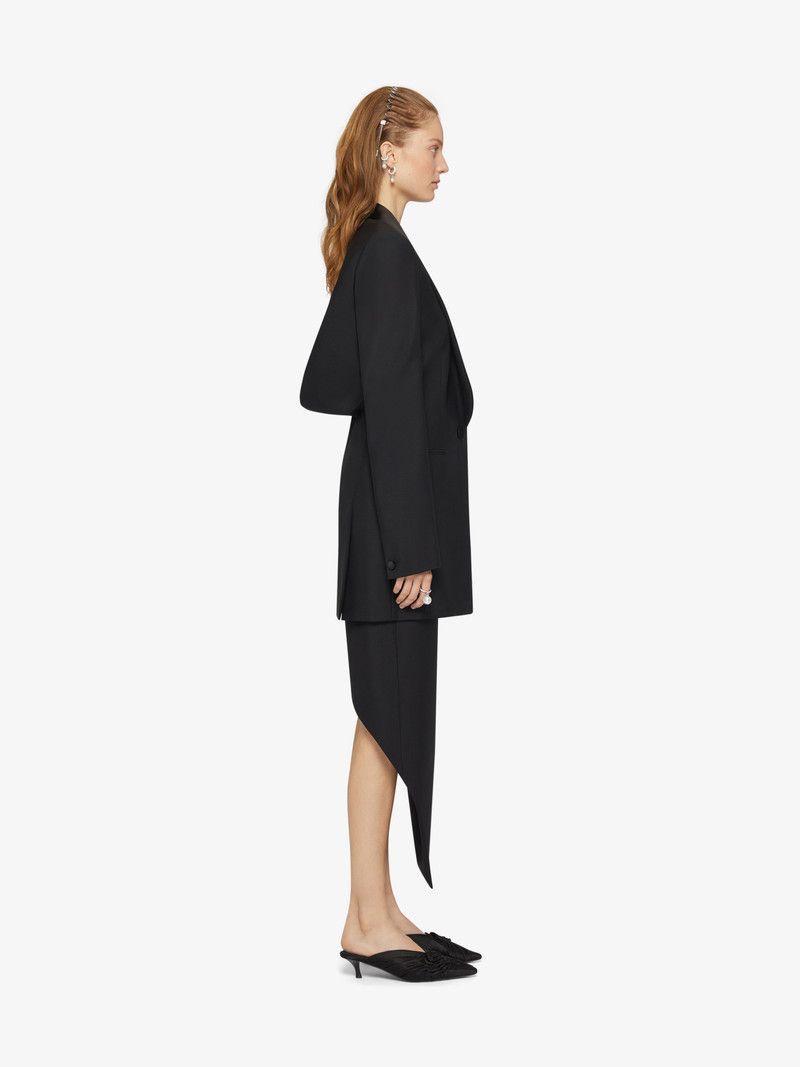 Givenchy o1w1db10326 Draped Jacket in Black Size S / US 4 / IT 40 - 3 Thumbnail