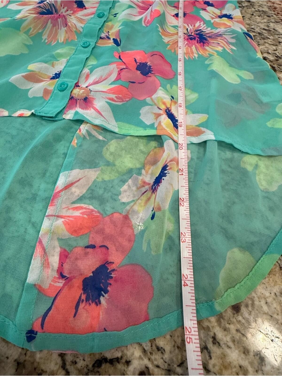 Other Candies floral tank top teal pink purple SZ XS Size XS / US 0-2 / IT 36-38 - 9 Thumbnail