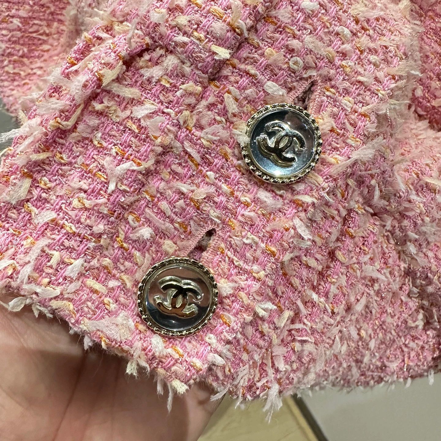 Chanel Chanel women's may206 tweed double pocket cotton vest 38 Size S / US 4 / IT 40 - 6 Thumbnail