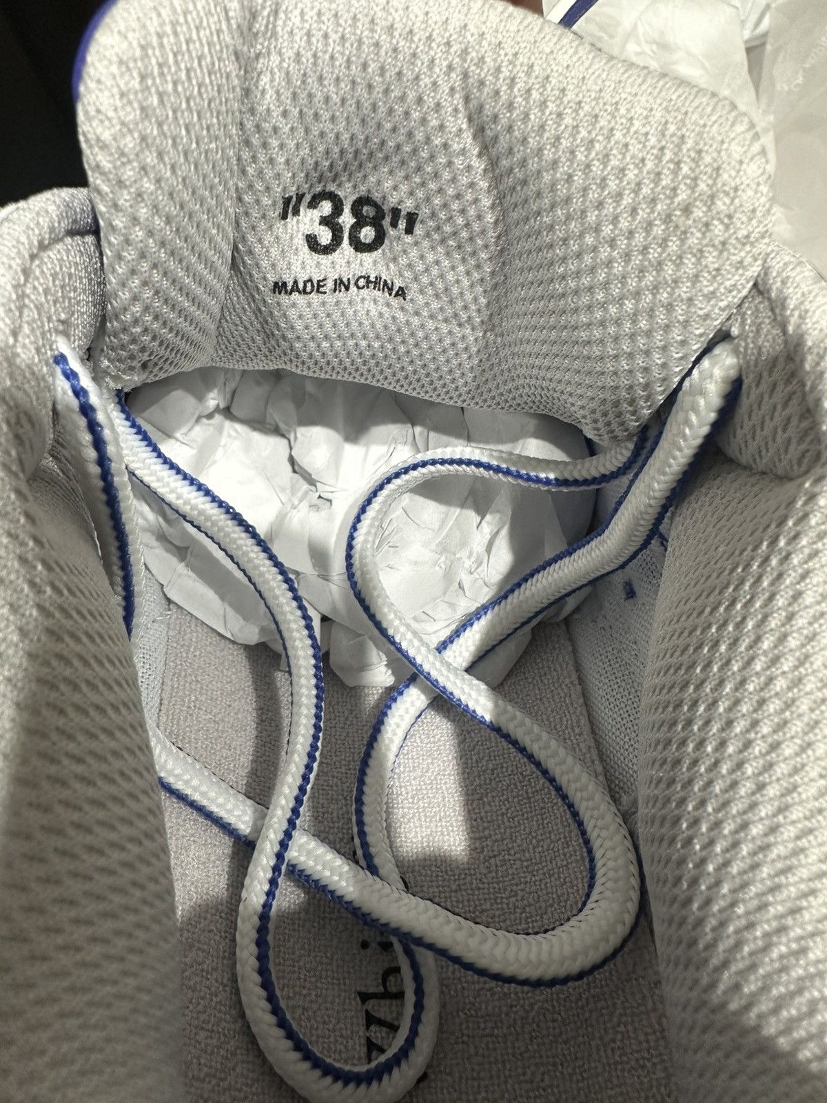 Off-White OFF-WHITE - Be Right Back Sneakers White Blue Size US 8 / IT 38 - 6 Thumbnail