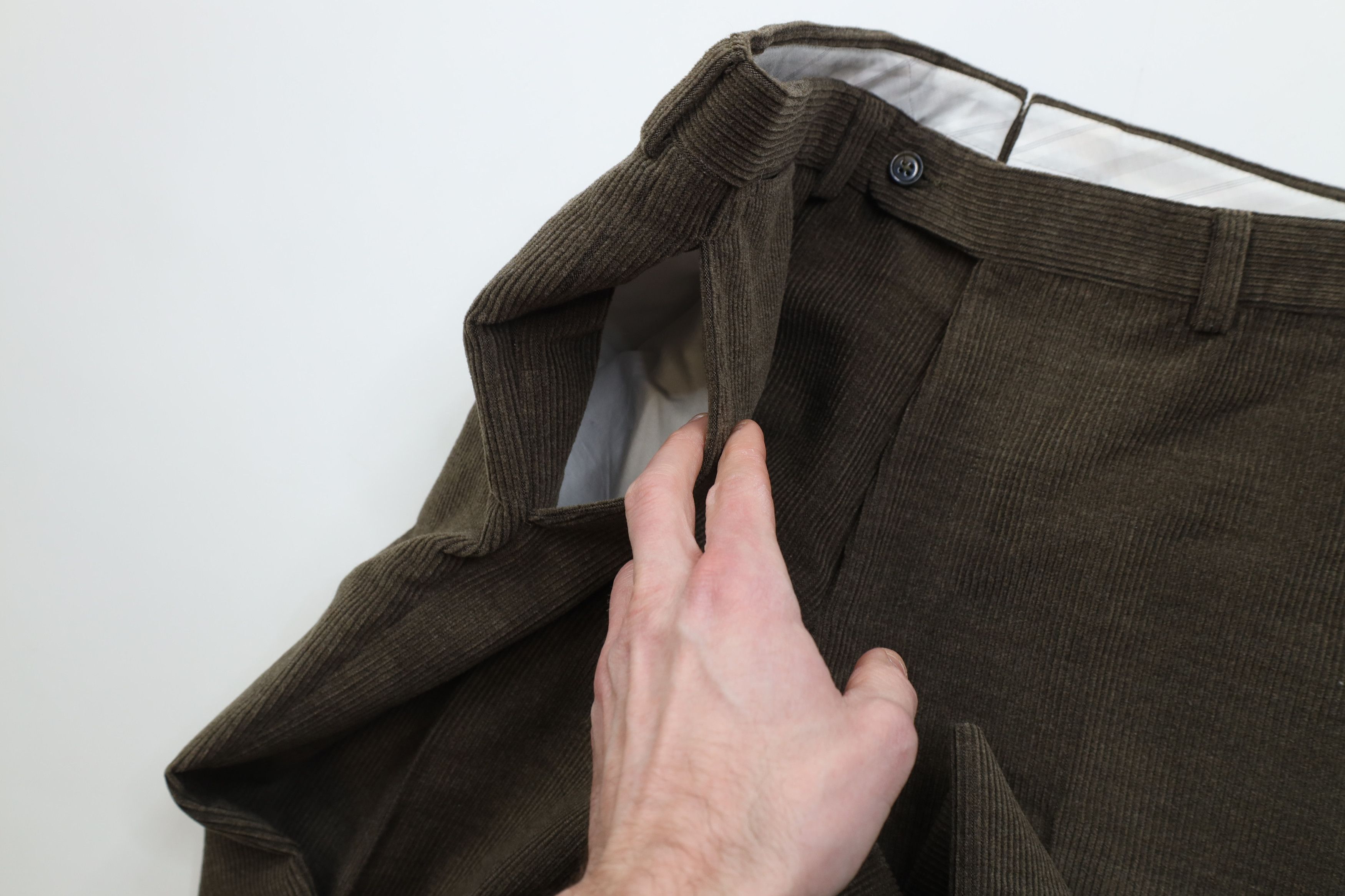 Vintage Vintage 90s Streetwear Wool Corduroy Wide Leg Chino Pants Size US 36 / EU 52 - 9 Thumbnail