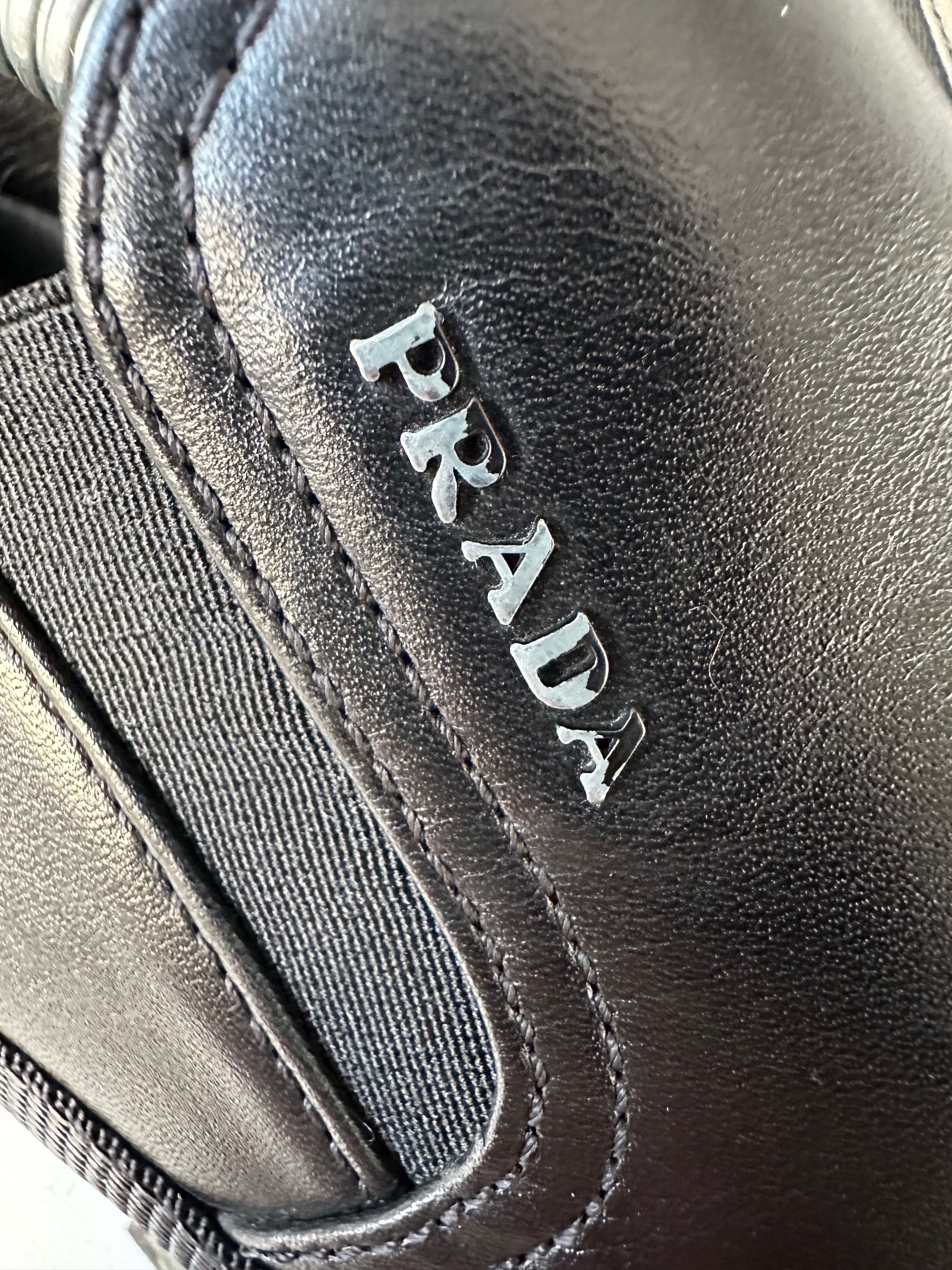 Prada Prada red tab leather slip on SNEAKERS 4D2991 black US9.5 Size US 9.5 / EU 42-43 - 8 Thumbnail
