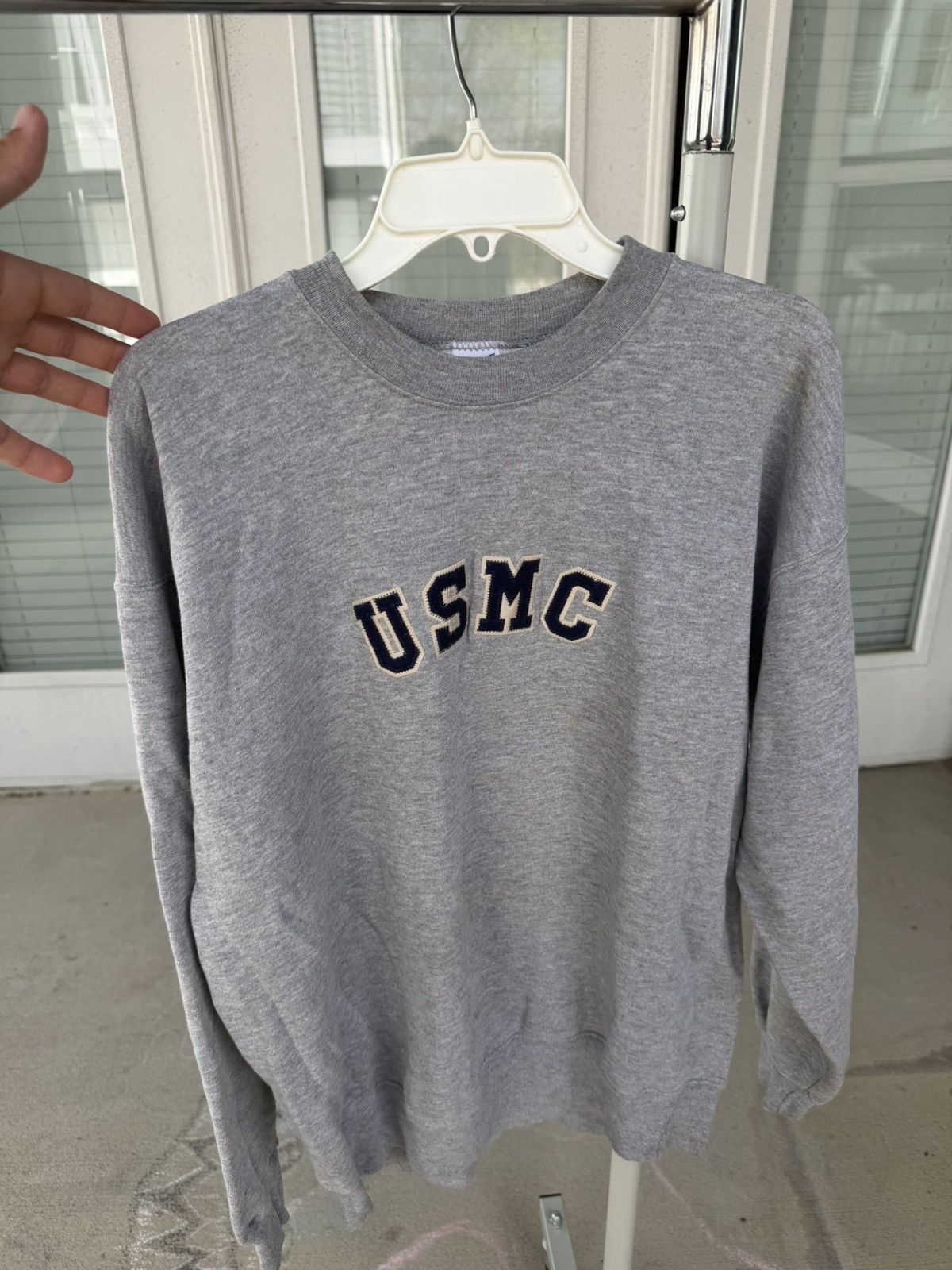 Vintage Vintage 90s USMC Crewneck Size US XL / EU 56 / 4 - 1 Thumbnail