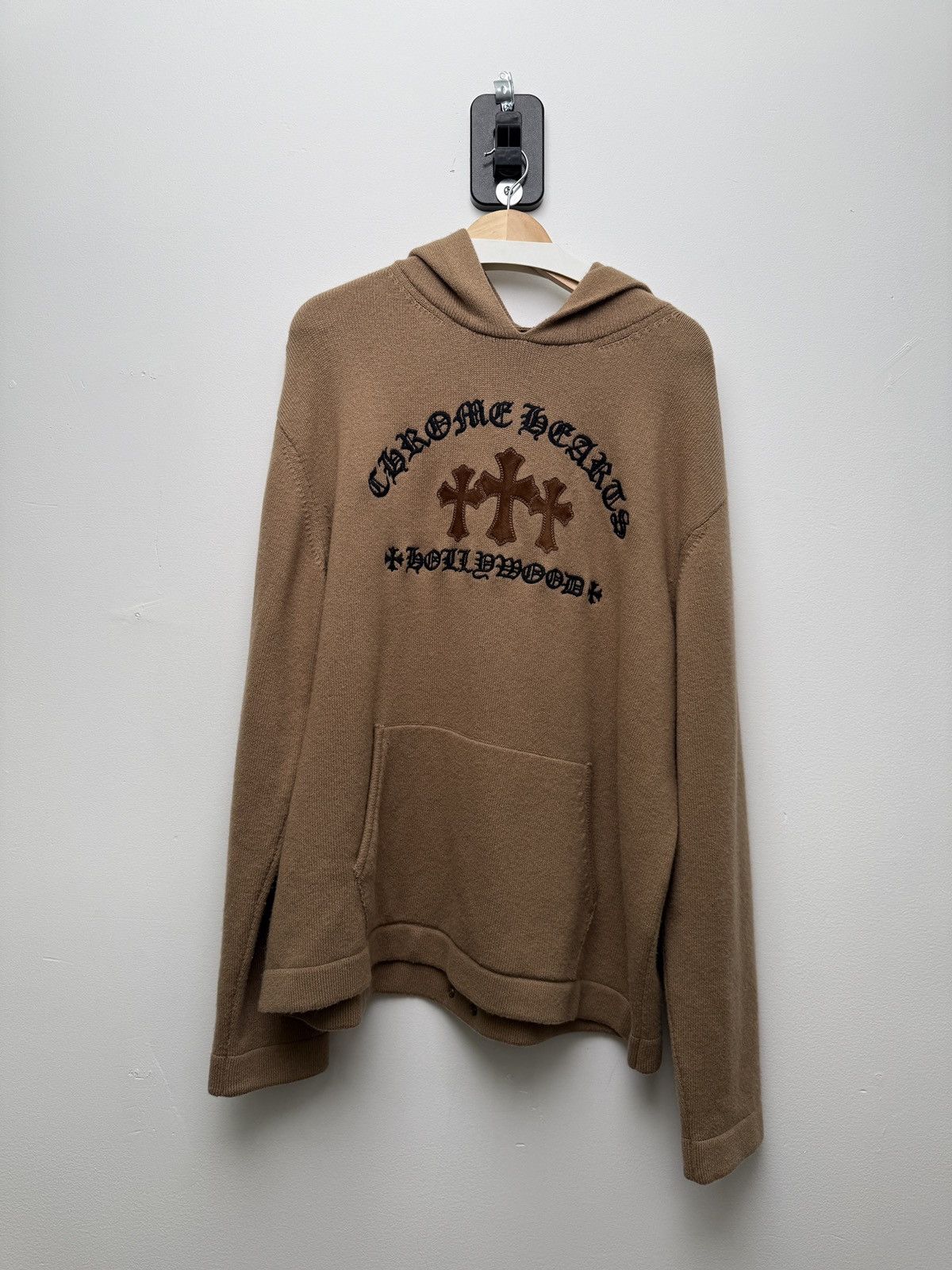 Chrome Hearts Chrome Hearts King Taco Brown Cashmere Suede Hoodie Size US XL / EU 56 / 4 - 1 Thumbnail