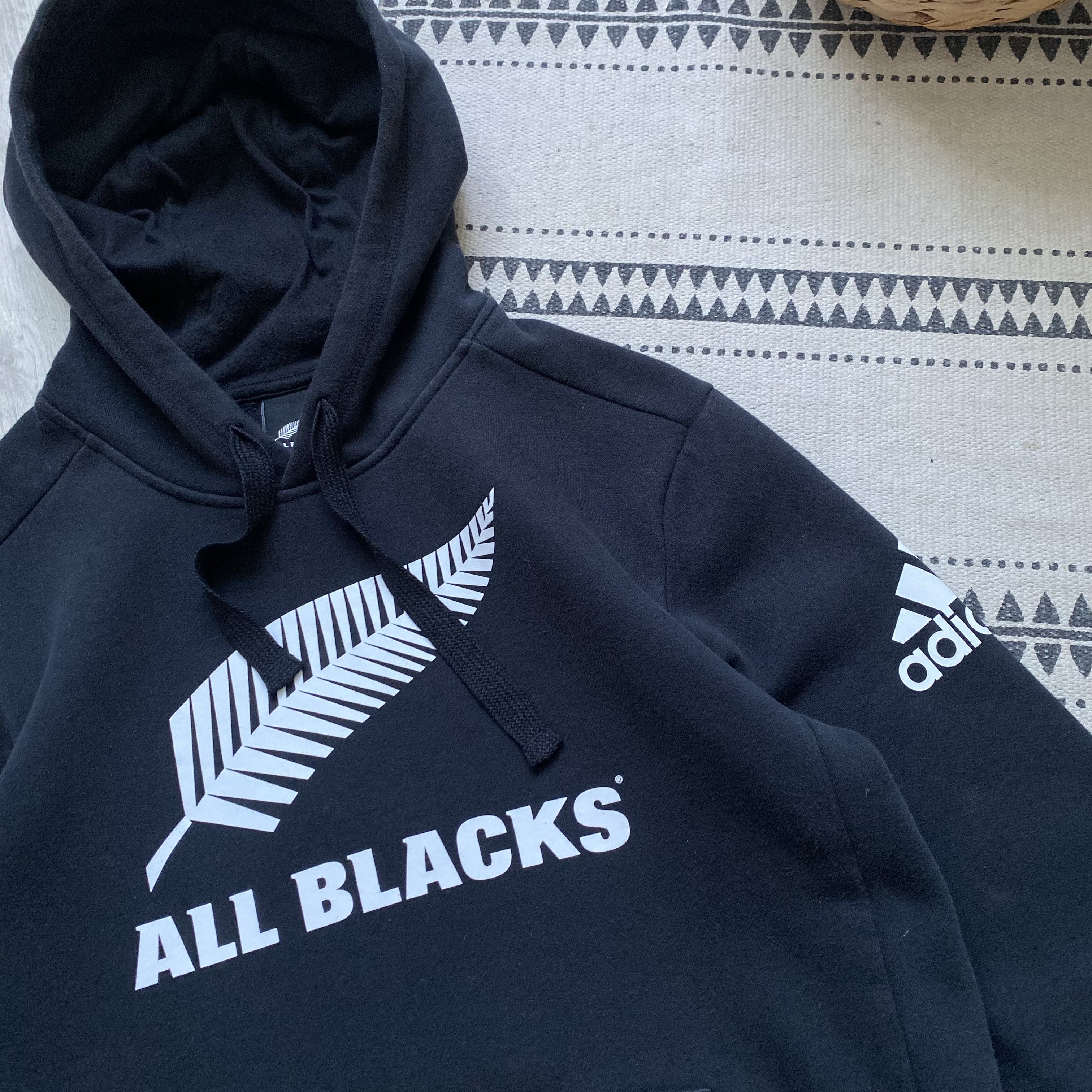 Adidas 🏈 Blockore ALL Black New Zealand rugby Hoodie Nike Drill Size US S / EU 44-46 / 1 - 4 Thumbnail