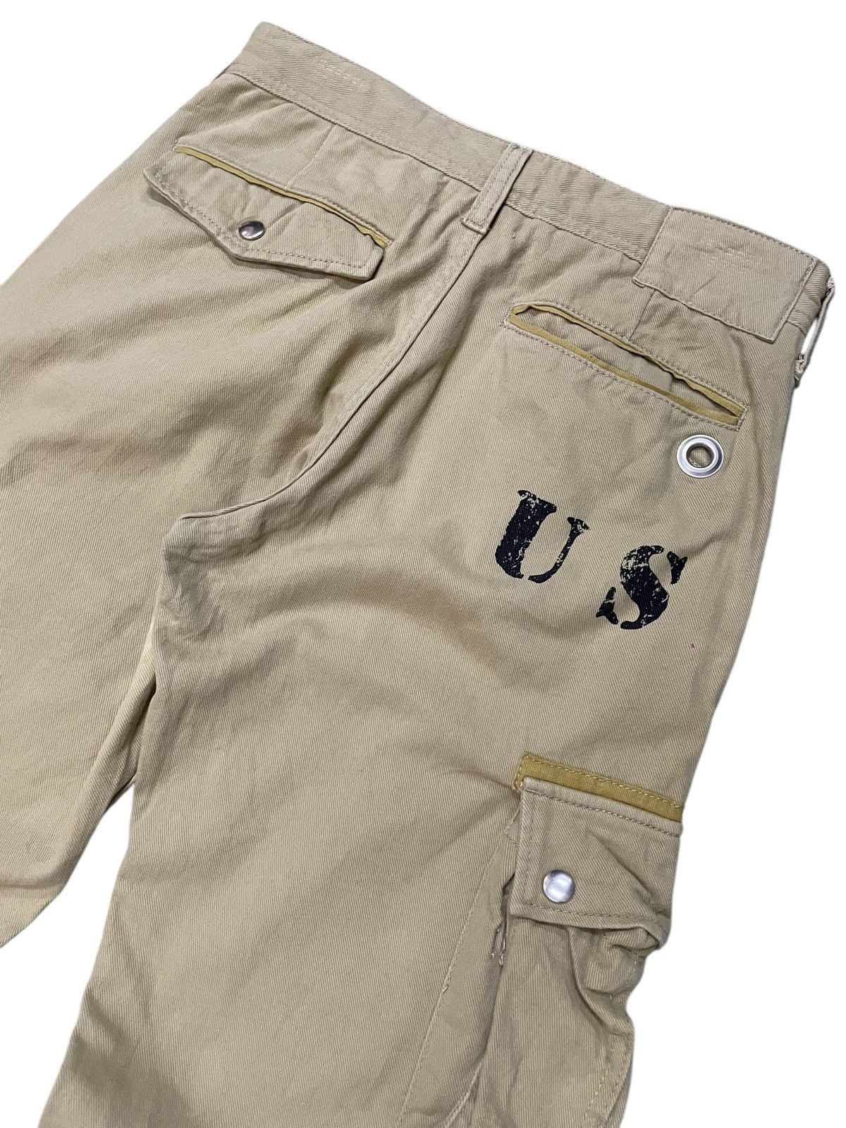 Hysteric Glamour × PPFM × Tete Homme Varosh Japan Multi Pocket Stencil Flare Cargo Pants Size US 30 / EU 46 - 11 Thumbnail