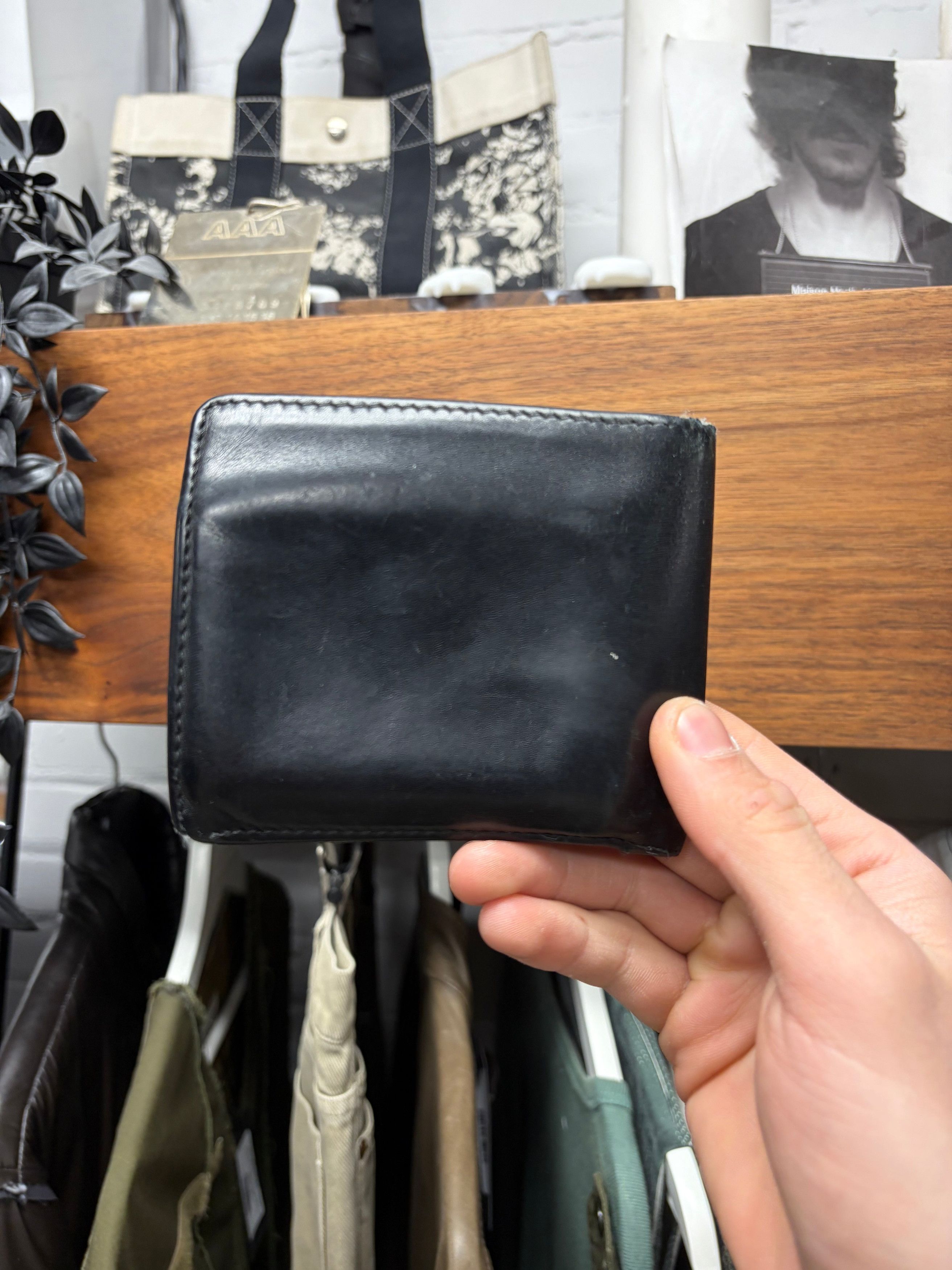 Gucci Vintage Gucci ‘GG Interlock Logo’ Black Calfskin Leather Bifold Wallet Size ONE SIZE - 4 Thumbnail
