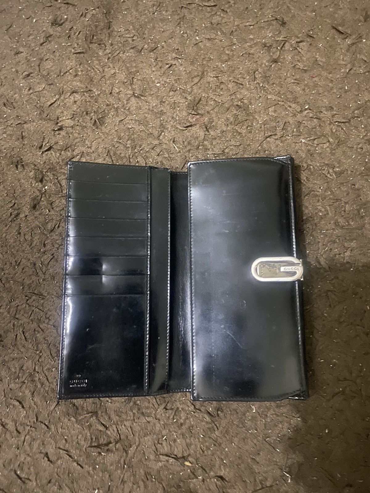 Gucci Auth Gucci Black Long Wallet Size ONE SIZE - 5 Thumbnail