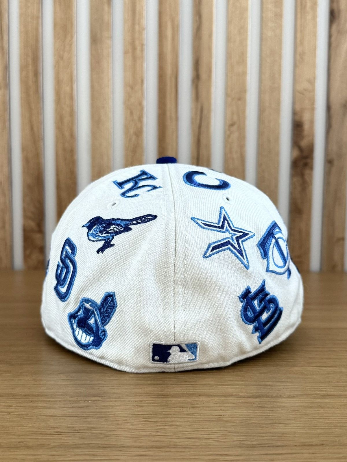 New Era Vintage New Era 59Fifty All Over MLB Logo Team Wool Cap Hat Size ONE SIZE - 5 Thumbnail