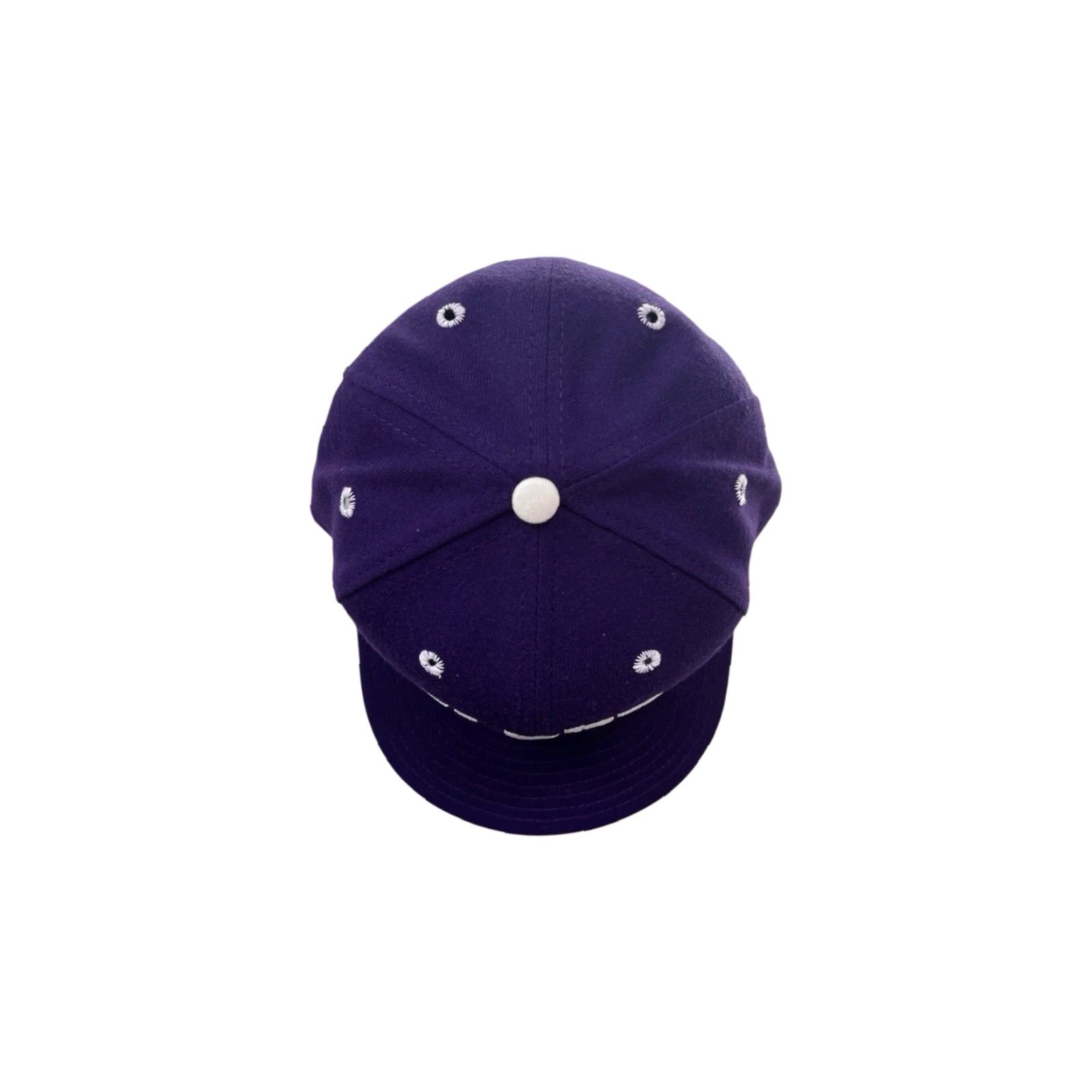New Era VINTAGE New Era Baseball Cap Hat 7 NWT USA Cincinnati Elder High School Wool Blend Purple White Embroidered Logo Mens Cap Size ONE SIZE - 5 Thumbnail