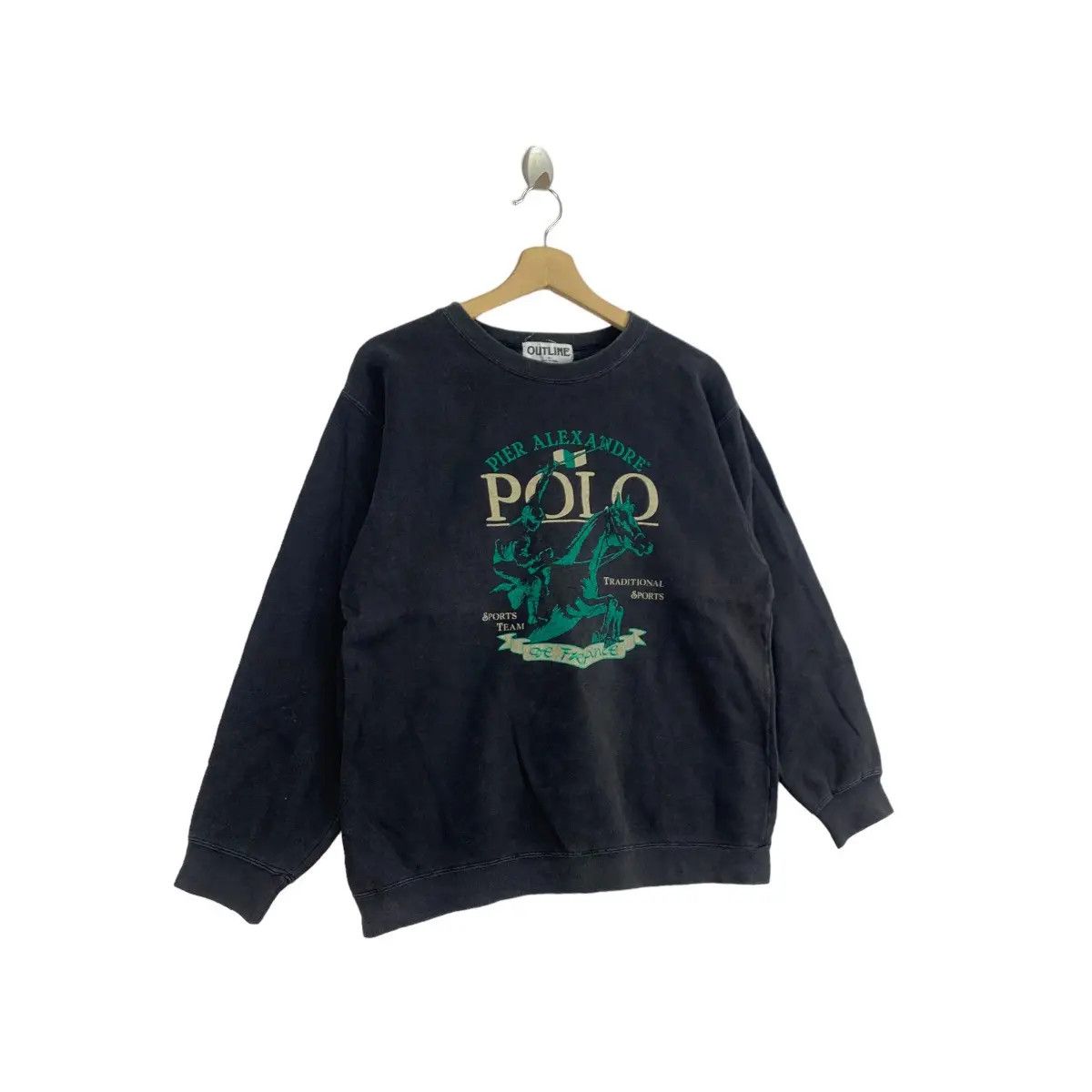 Vintage Vintage POLO PIER ALEXANDRE Sports Team Pullover Sweatshirt Size US M / EU 48-50 / 2 - 3 Thumbnail