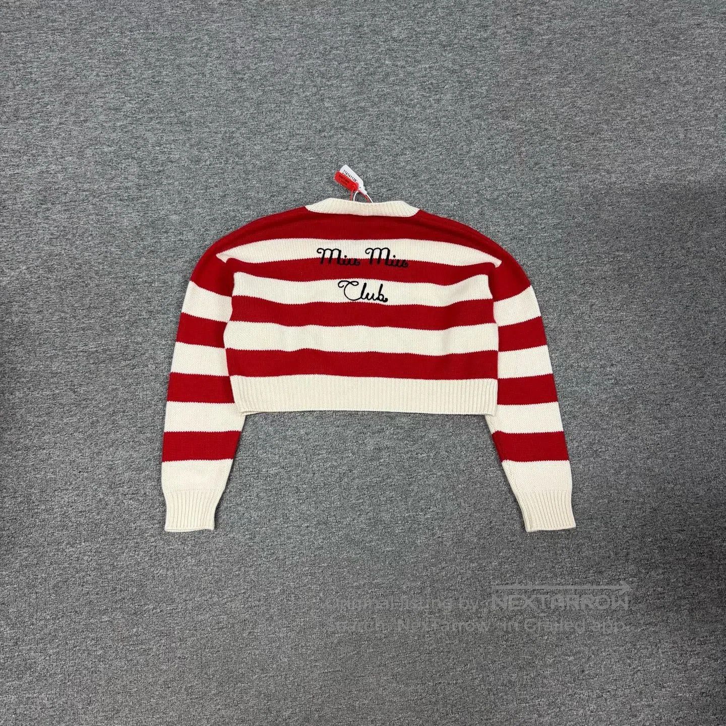 Miu Miu miu miu Short knit sweater with V-neck| Size S / US 4 / IT 40 - 3 Thumbnail