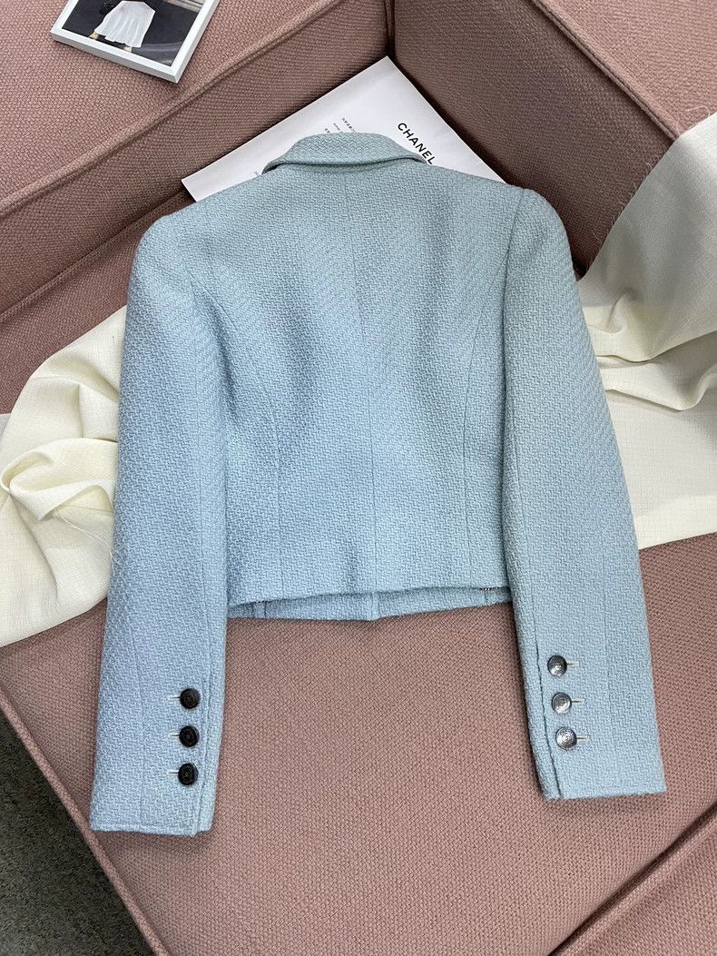 Chanel Chanel Blue vintage two-pocket jacket Size XS / US 0-2 / IT 36-38 - 4 Thumbnail