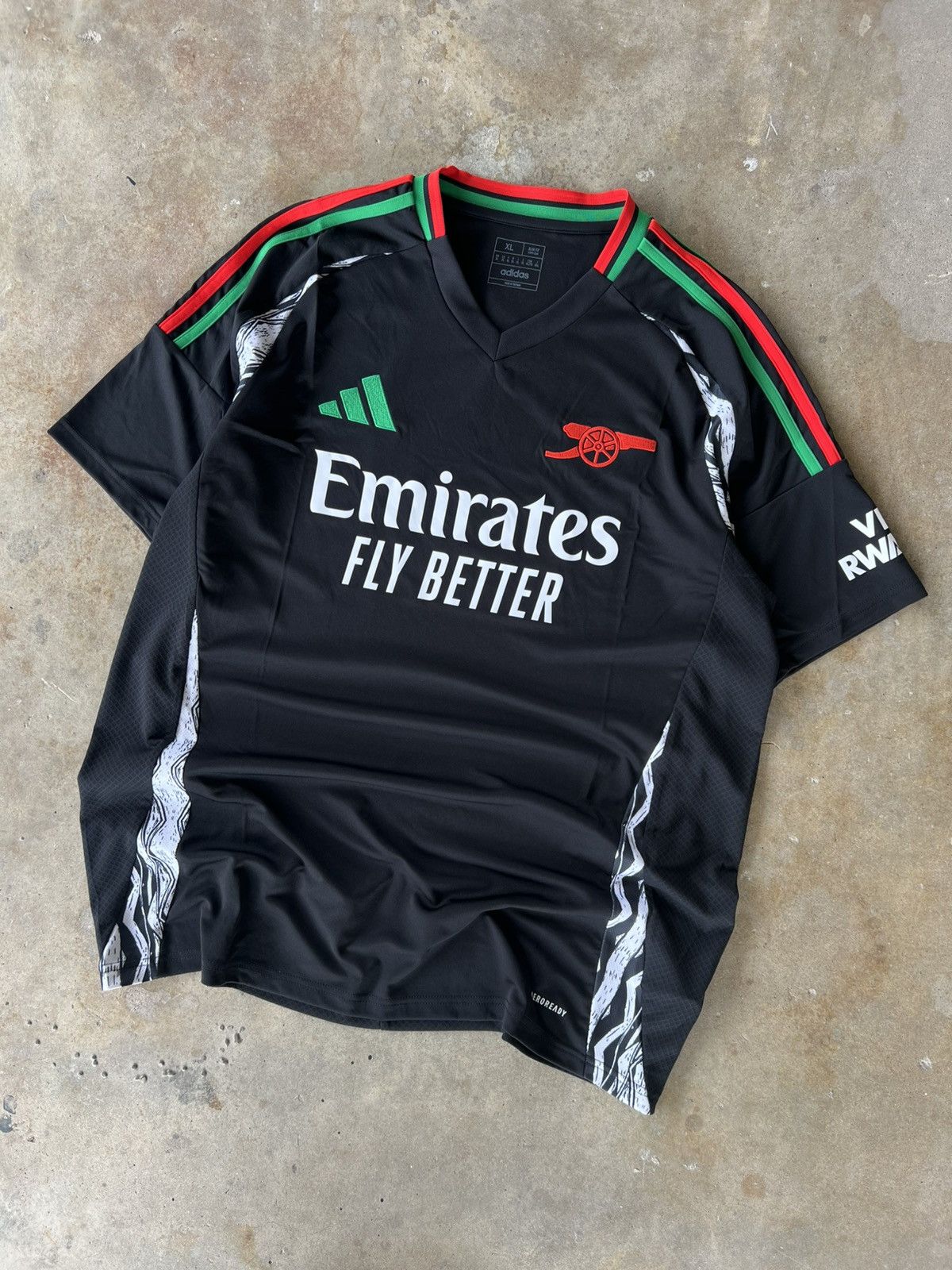 Adidas Adidas Arsenal Gunners Black FC Soccer Futbol Jersey Kit Size US XL / EU 56 / 4 - 1 Thumbnail