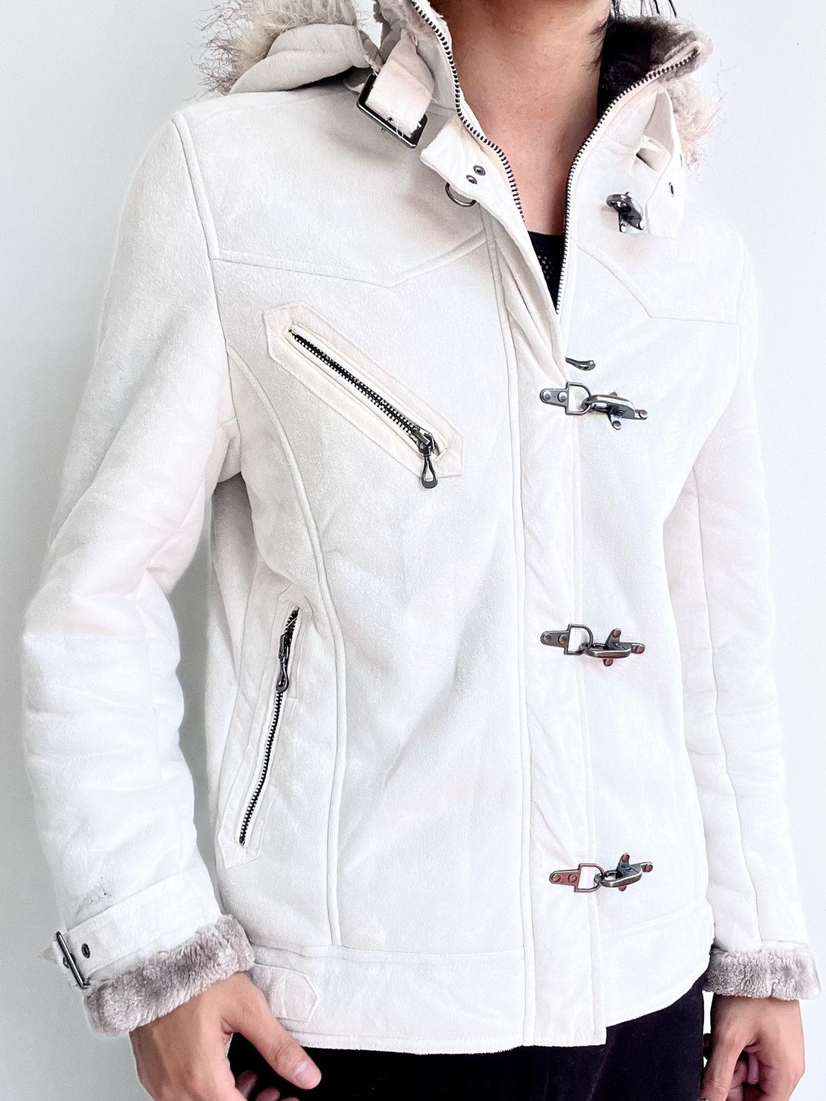Japanese Brand Japanese Brand Avant-Garde Fur Suede Leather Jacket Size US M / EU 48-50 / 2 - 4 Thumbnail