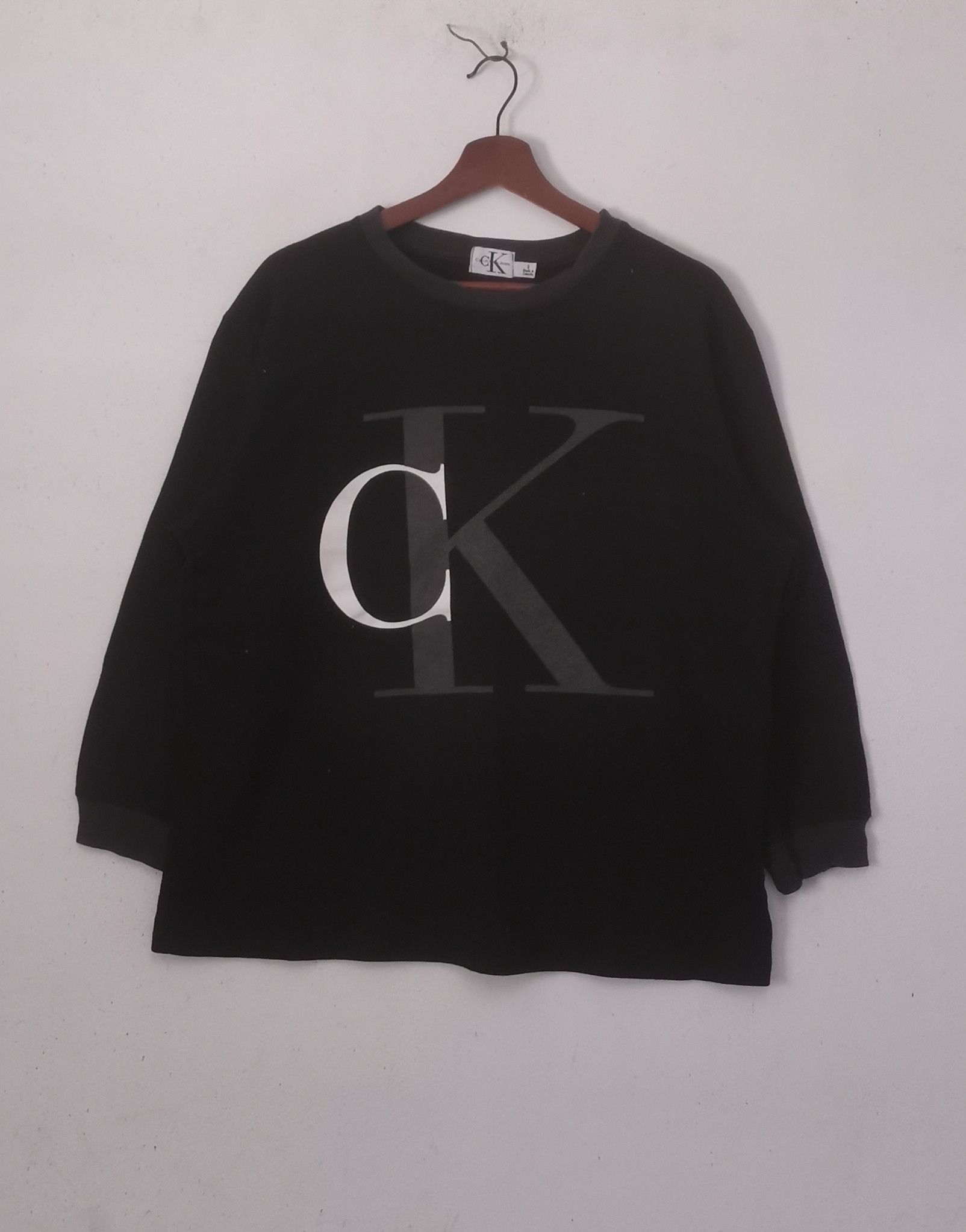 Calvin Klein × Vintage Rare Calvin Klein sweatshirt black colour Size US S / EU 44-46 / 1 - 1 Thumbnail