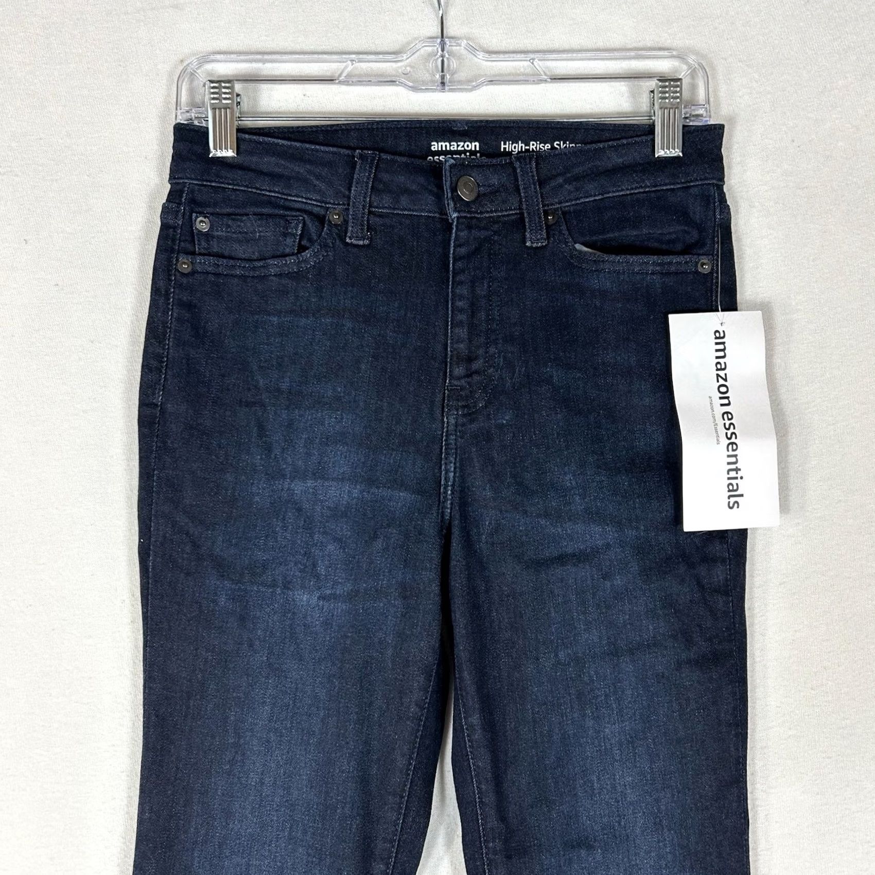 Essentials Amazon Essentials Jeans Womens 2 High Rise Skinny Dark Wash Denim NWT 31 in Inseam Mens? Size 26" / US 2 / IT 38 - 2 Thumbnail