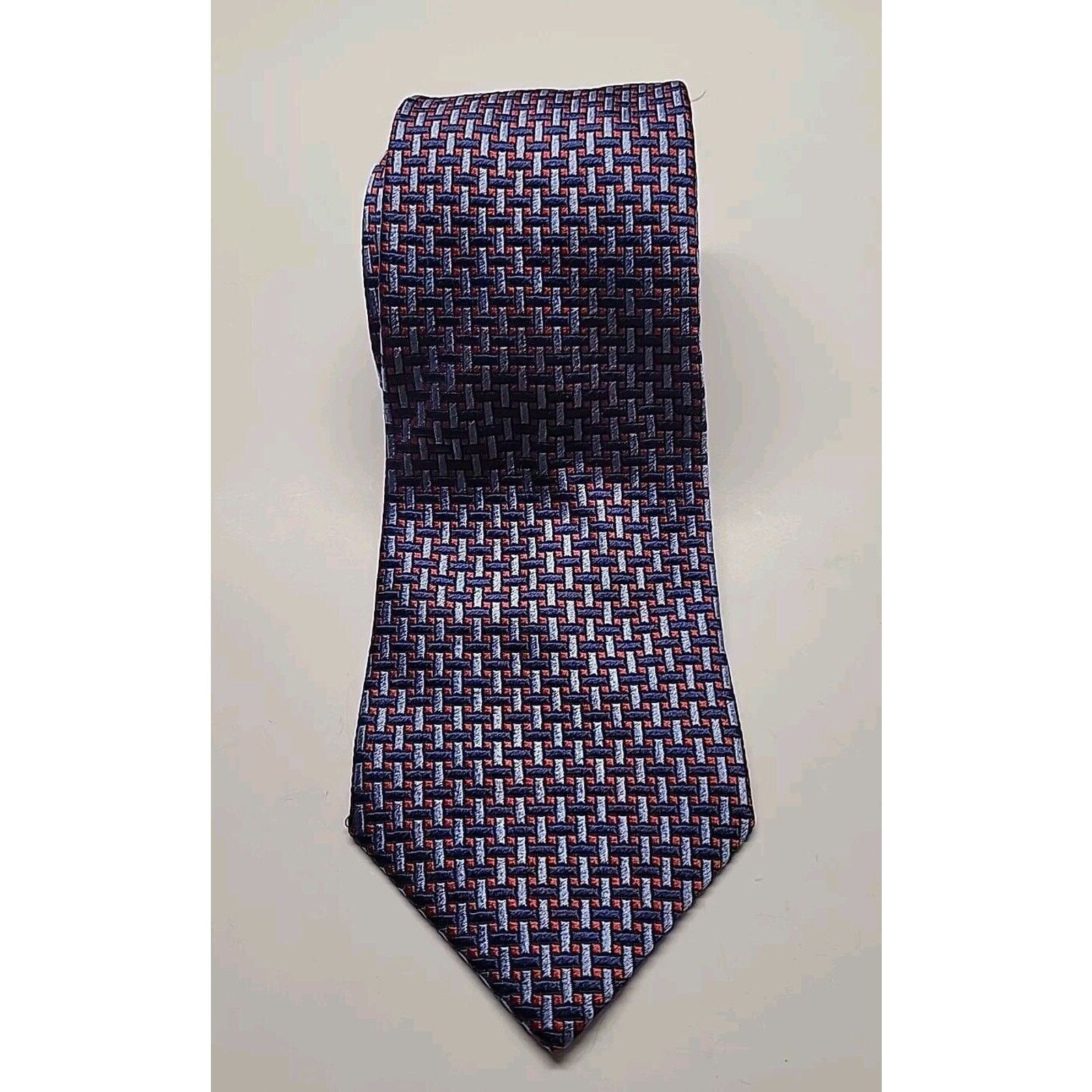 Other Metropolitan Museum of Art Tie Silk Two Tone Blue Red Weave Size ONE SIZE - 2 Thumbnail