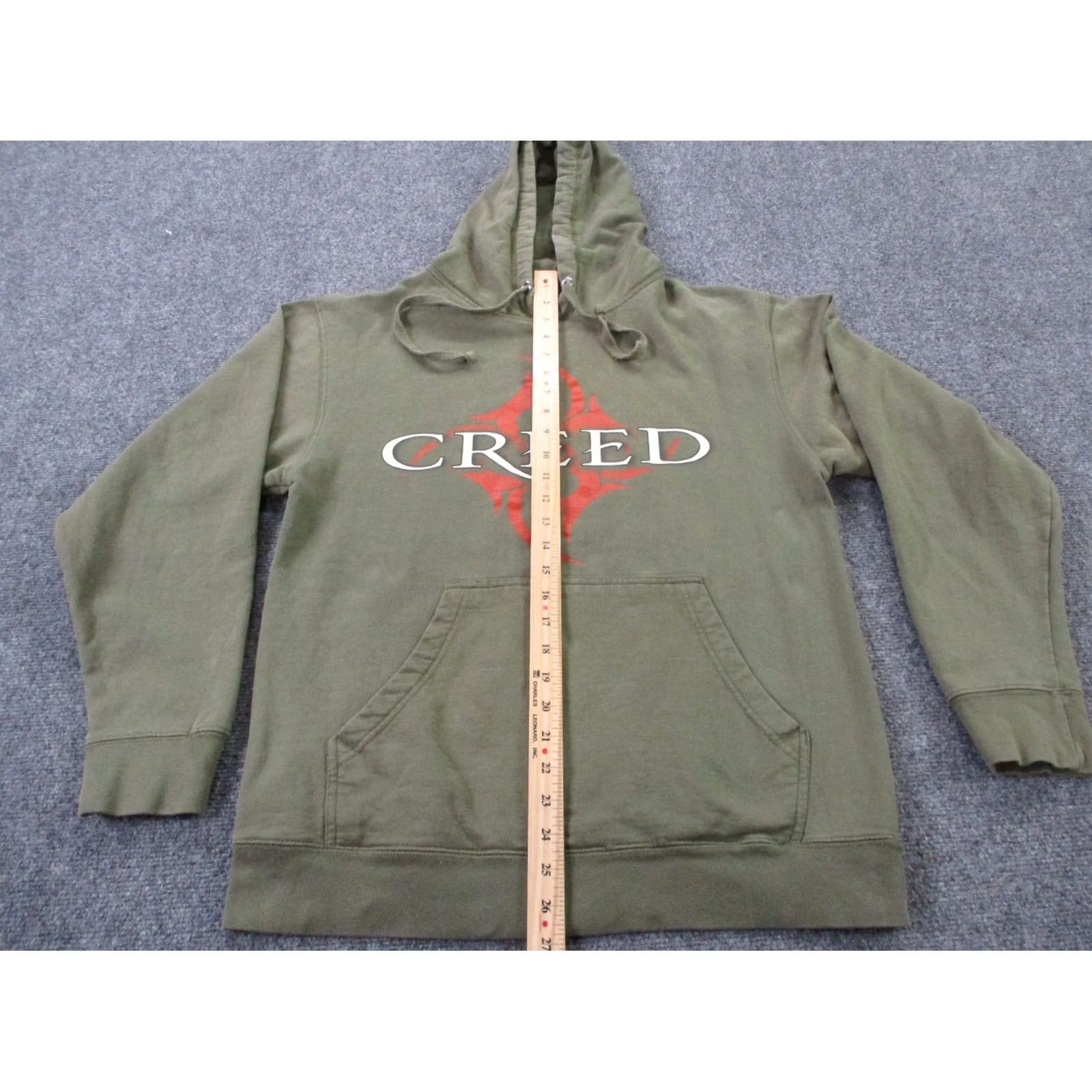 Vintage Creed Hoodie Mens M Green Graphic Print Y2K Rock Band PullOver Pockets Hooded Sweatshirt Vintage Size US M / EU 48-50 / 2 - 3 Thumbnail