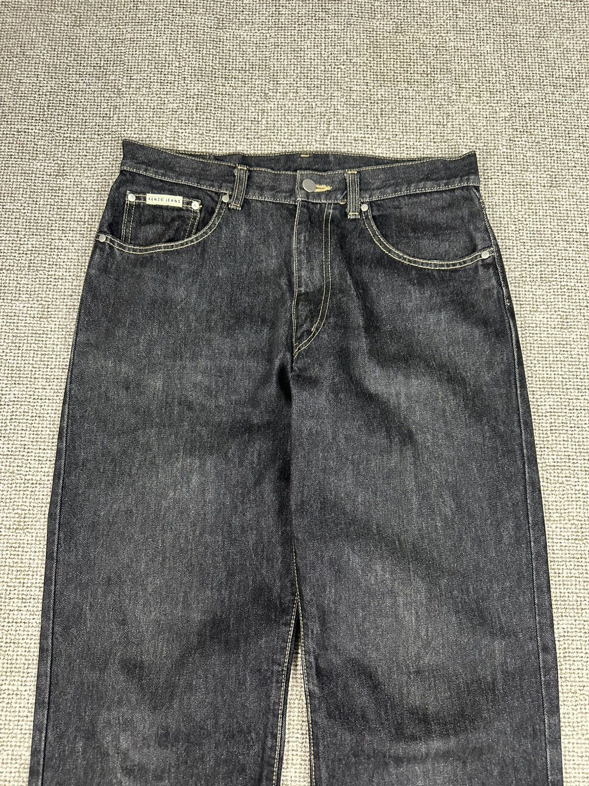 Kenzo Vintage Kenzo Black Denim 31x32 D774 Size US 31 - 2 Thumbnail