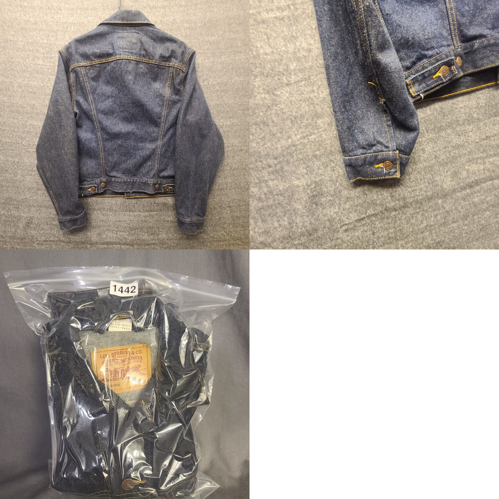 Levi's VINTAGE Levi's Trucker Jacket Womens Small 70516-4806 Denim Blue Long Sleeve Button Cotton 80s 90s Retro Fits Regular Womens Jacket Size S / US 4 / IT 40 - 9 Thumbnail