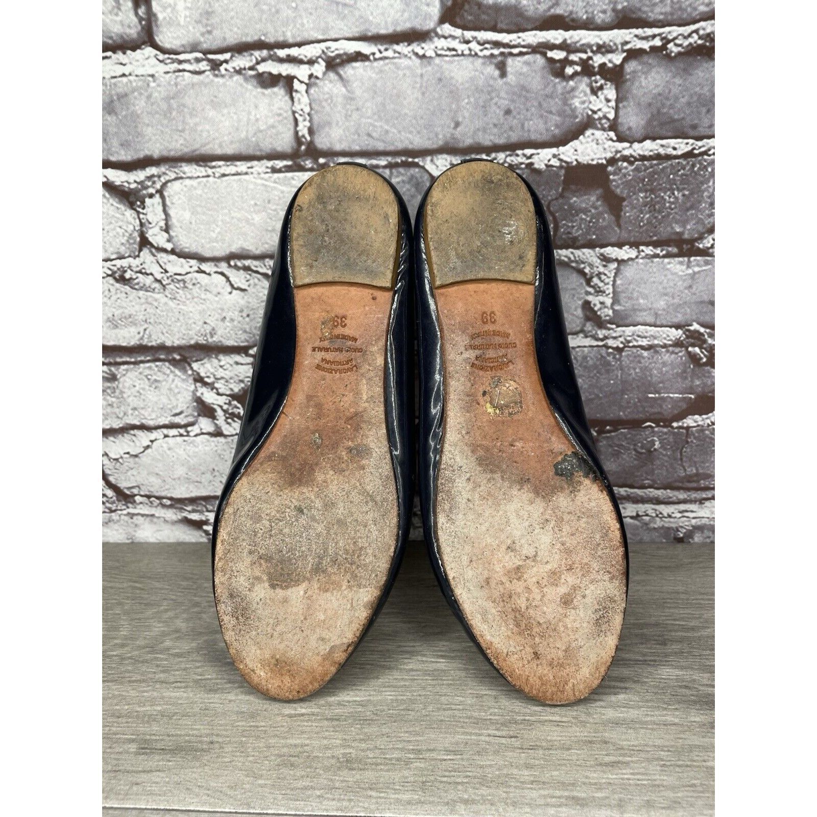 Summit Clothing Summit White Mountain Navy Blue Patent Bow Ballet Flats Wome Size US 8.5 / IT 38.5 - 8 Thumbnail