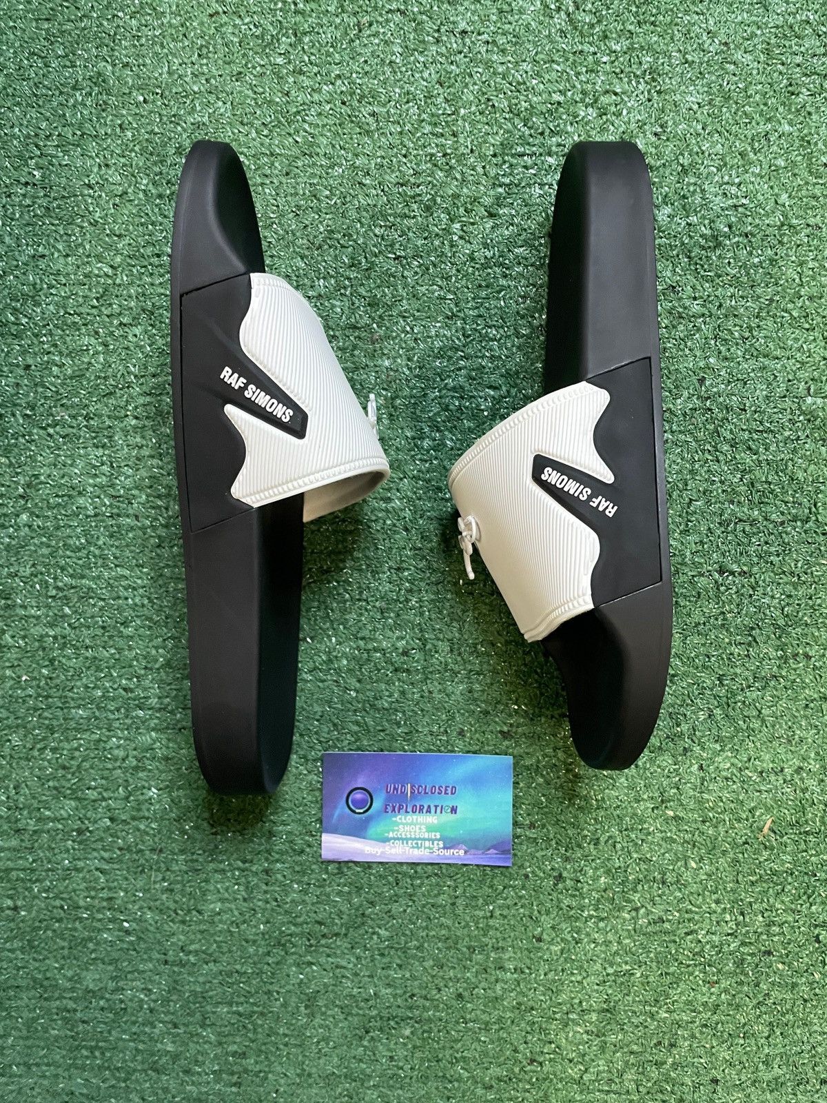 Raf Simons Raf Simons black and white astra slides Size US 6 / EU 39 - 3 Thumbnail
