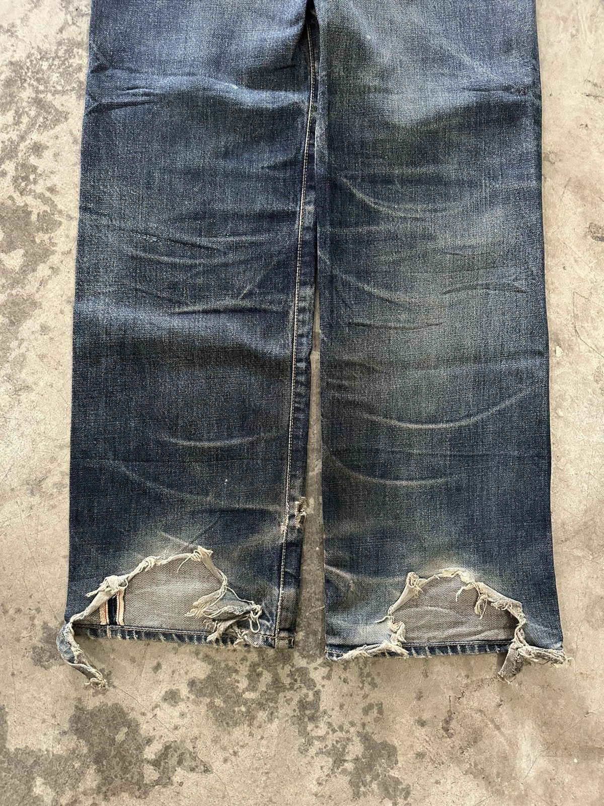 Tornado Mart UCW Distress Mudwash Selvedge Jeans Size US 26 / EU 42 - 8 Thumbnail