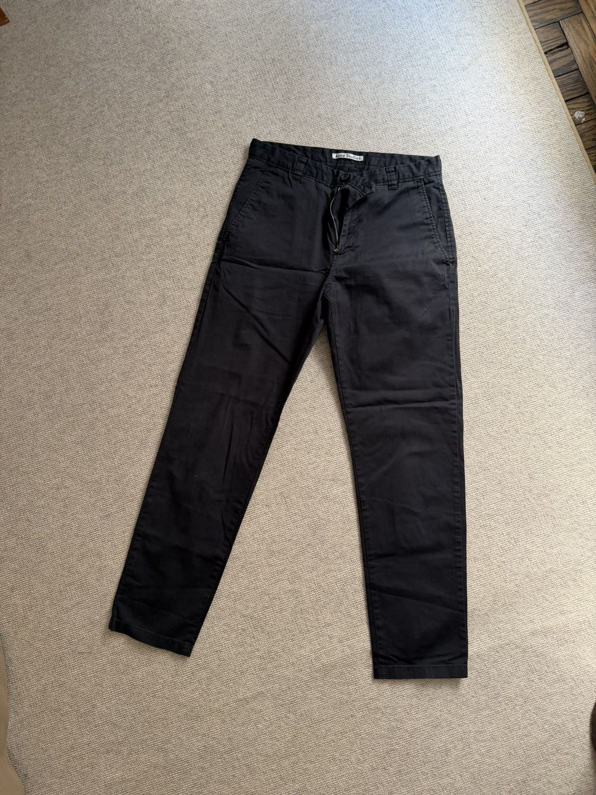 Acne Studios ACNE satin contrast trousers | Grailed