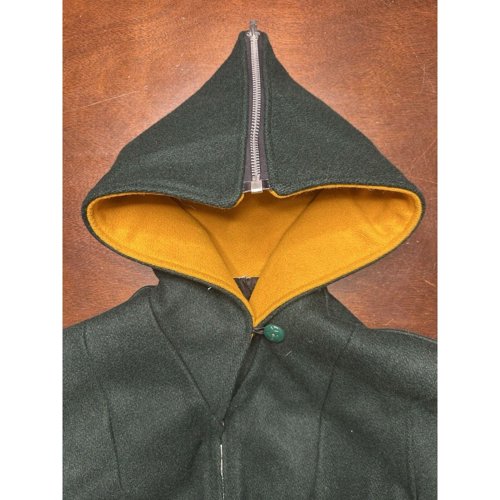 Vintage 1960s Butwin Talon Zipper Hooded Letterman Varsity Jacket Size US XS / EU 42 / 0 - 10 Thumbnail