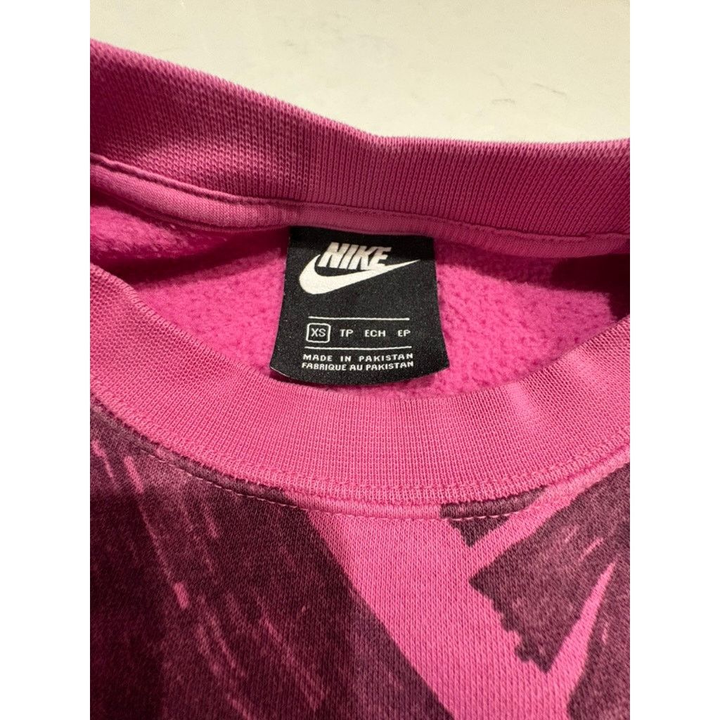Nike Retro x NIKE Icon Clash Magenta Crop Pullover Sweatshirt XS Size XS / US 0-2 / IT 36-38 - 4 Thumbnail