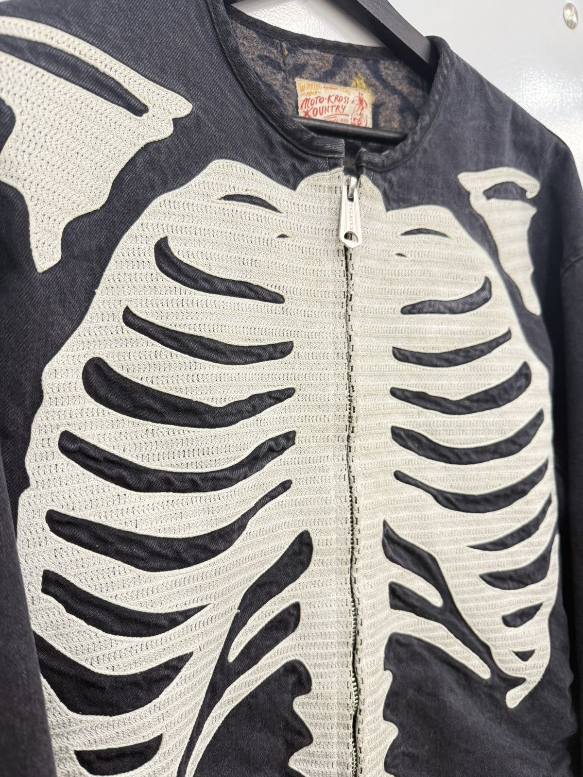 Kapital Kapital Bone Biker Jacket Size US XXL / EU 58 / 5 - 6 Thumbnail