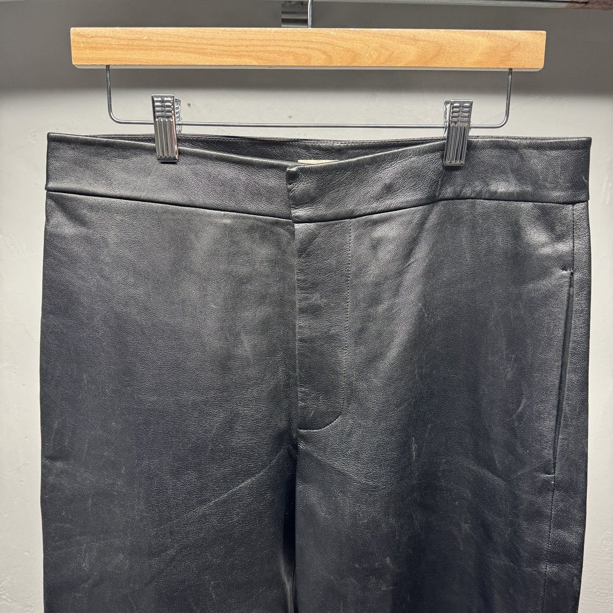 Bottega Veneta Bottega Veneta Pre Spring 2020 Leather Buckle Trouser Pants Size US 34 / EU 50 - 8 Thumbnail