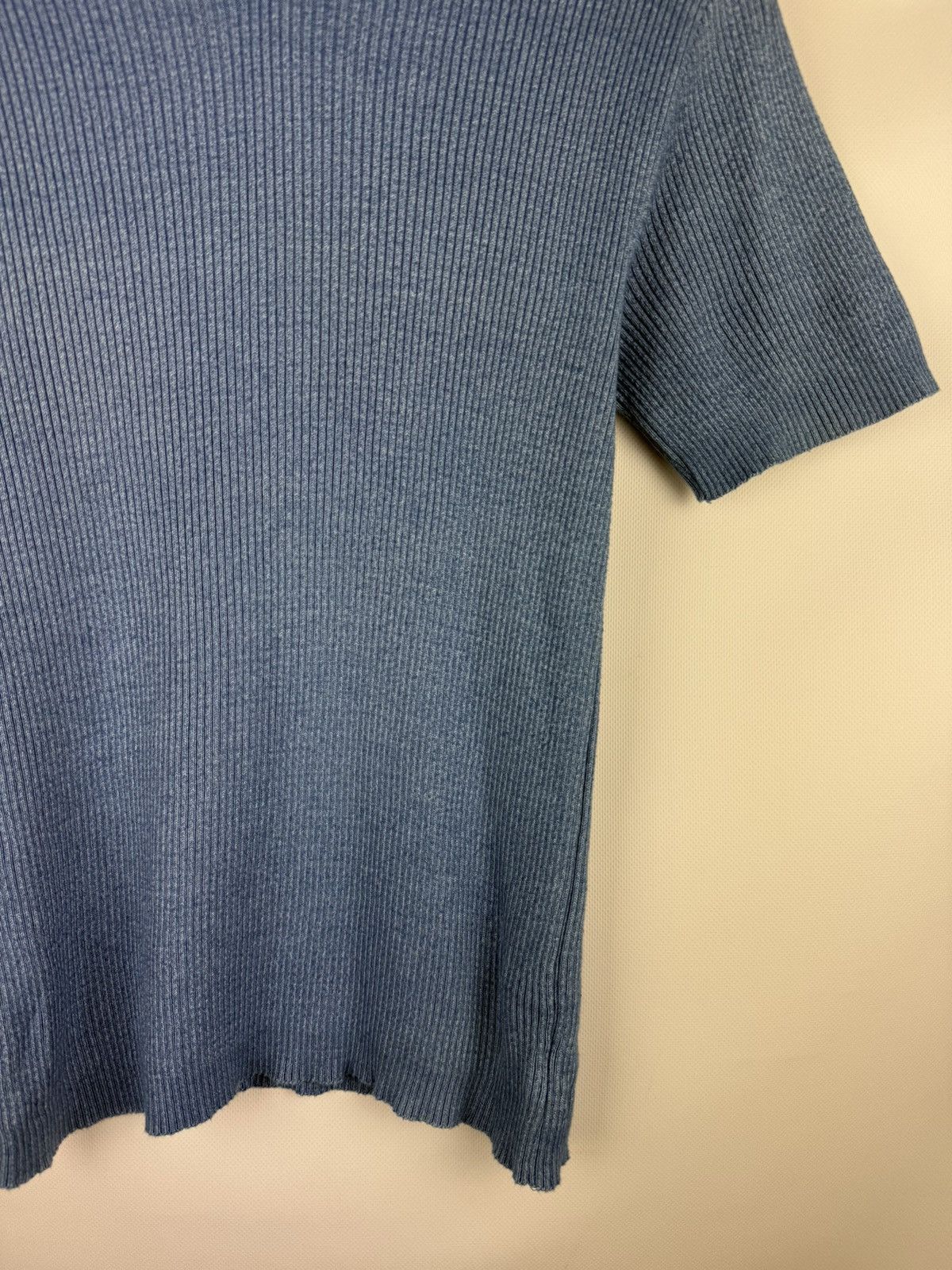 Dolce & Gabbana D&G Dolce & Gabbana Vintage S/s Knitted Rib Polo T Shirt Size US L / EU 52-54 / 3 - 6 Thumbnail
