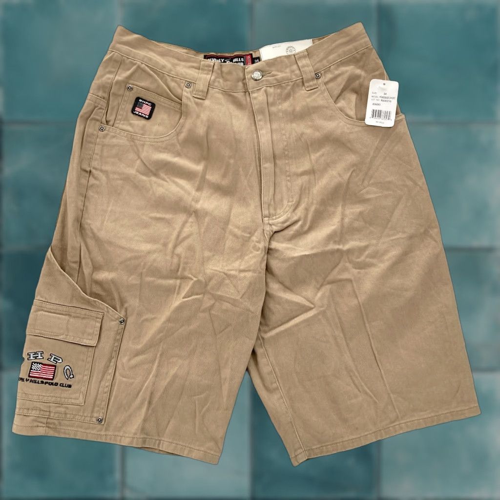 Beverly Hills Polo Club Vintage Beverly Hills Polo Club Carpenter Shorts Mens 34 Khaki Beige Embroidered Size US S / EU 44-46 / 1 - 1 Thumbnail